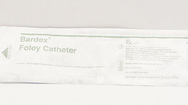 Bard 0168L14 Foley Cath. Ribbed Balloon, 14Fr. 30cc