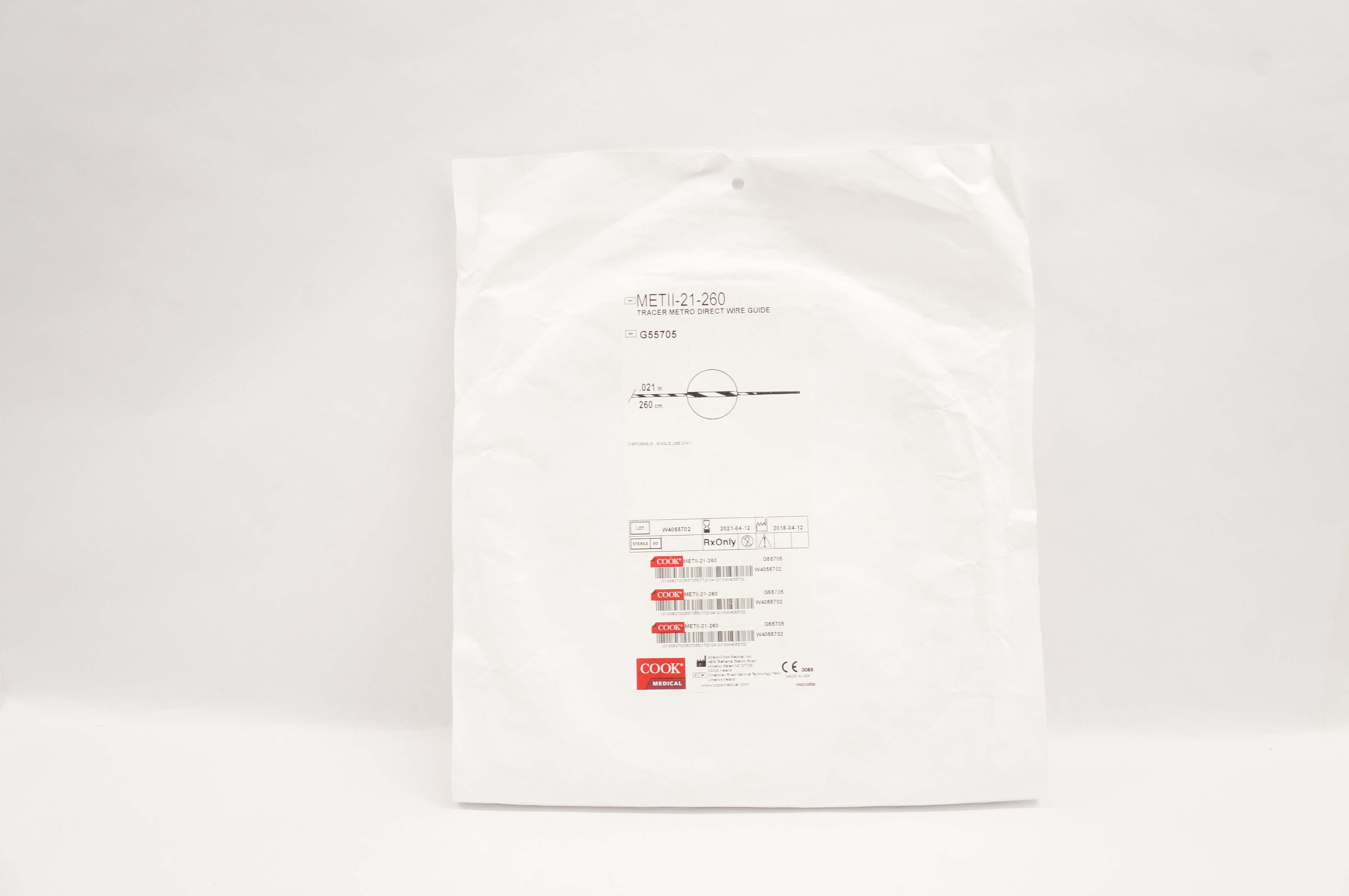 Cook Medical G55705 Tracer Metro Direct Wire Guide 0.21inch (x)