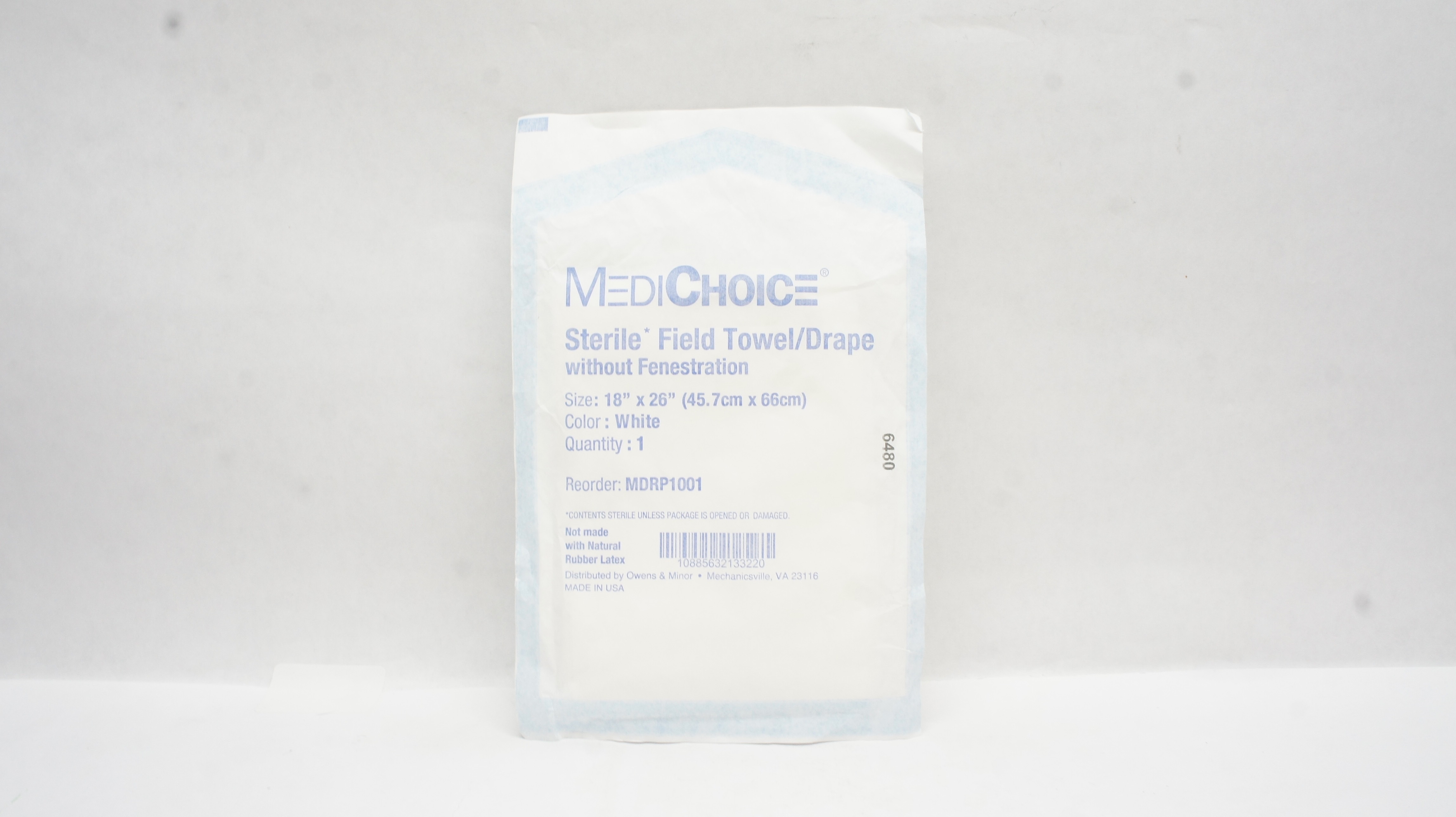 MediChoice MDRP1001 Field Towel/Drape without Fenestration, White 18 x 26inch