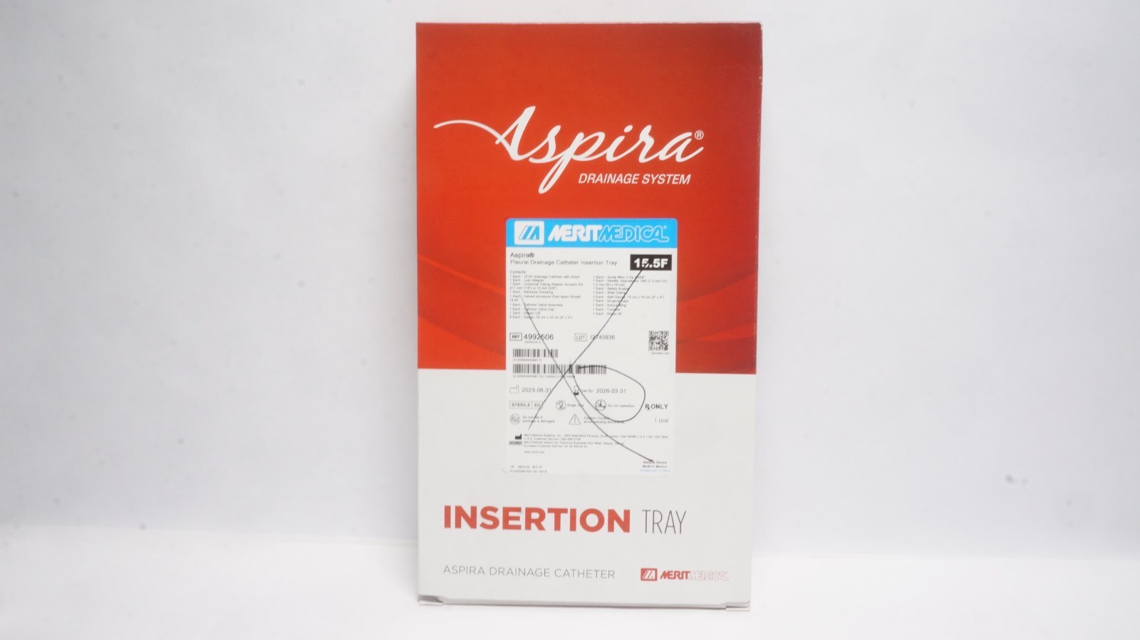 Merit Medical 4992506 Aspira Pleural Drainage Catheter 15.5F
