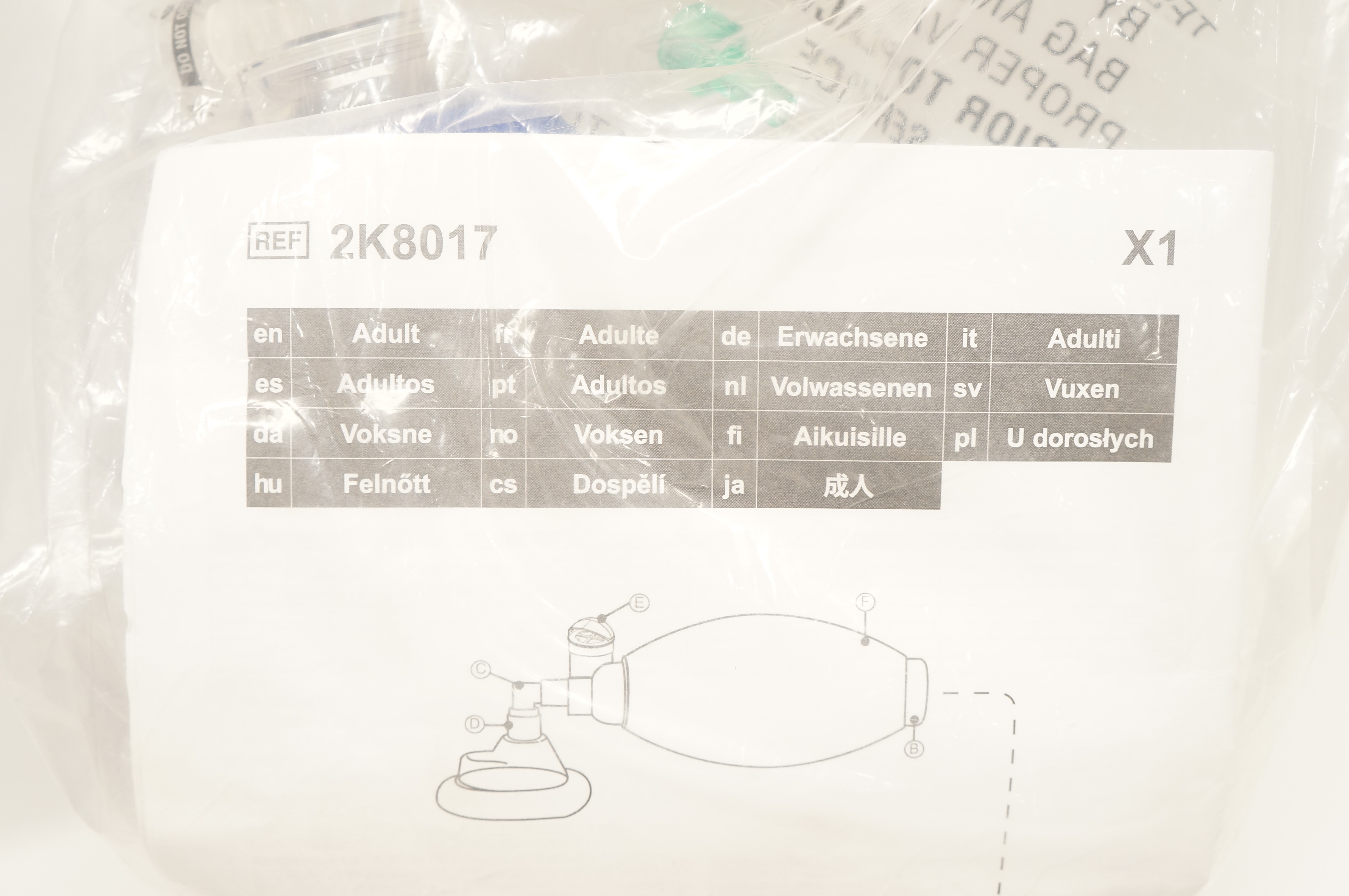 CareFusion 2K8017 Adult Manual Resuscitator (x)