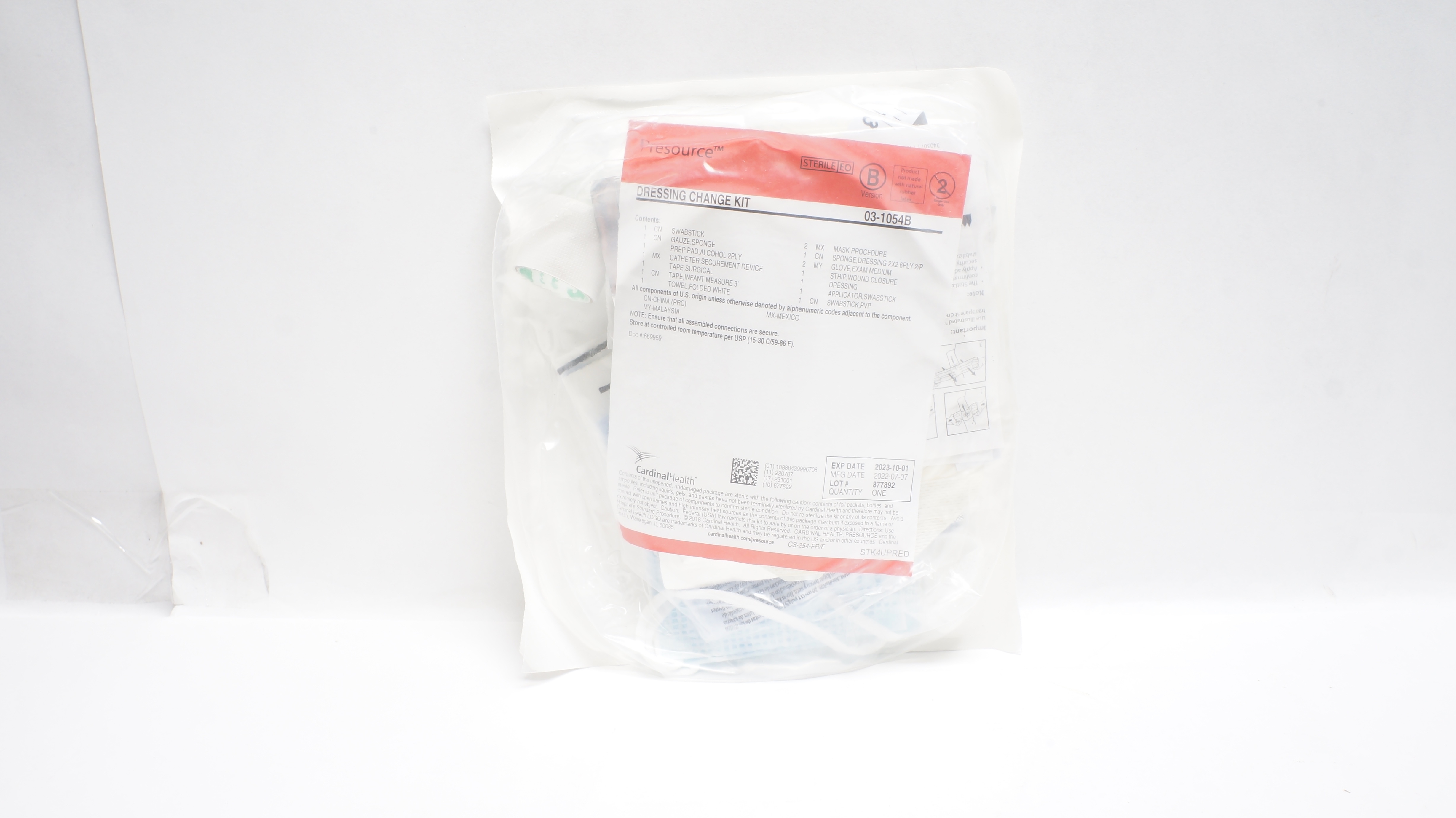 Cardinal Health 03-1054B Presource Dressing Change Kit (x)