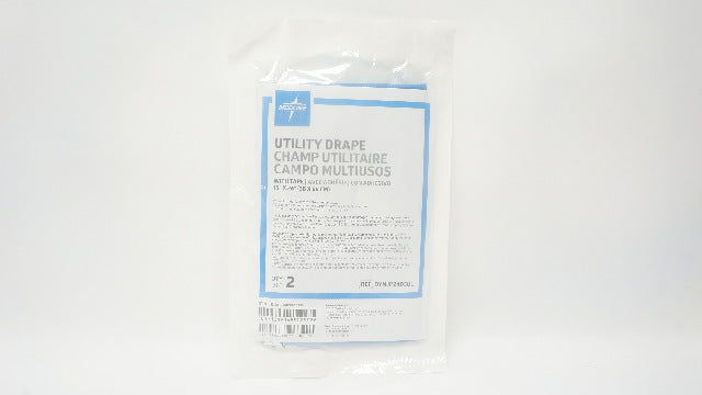 Medline DYNJP2405BL Utility Drape with Tape 15inch x 26inch - Pack of 2
