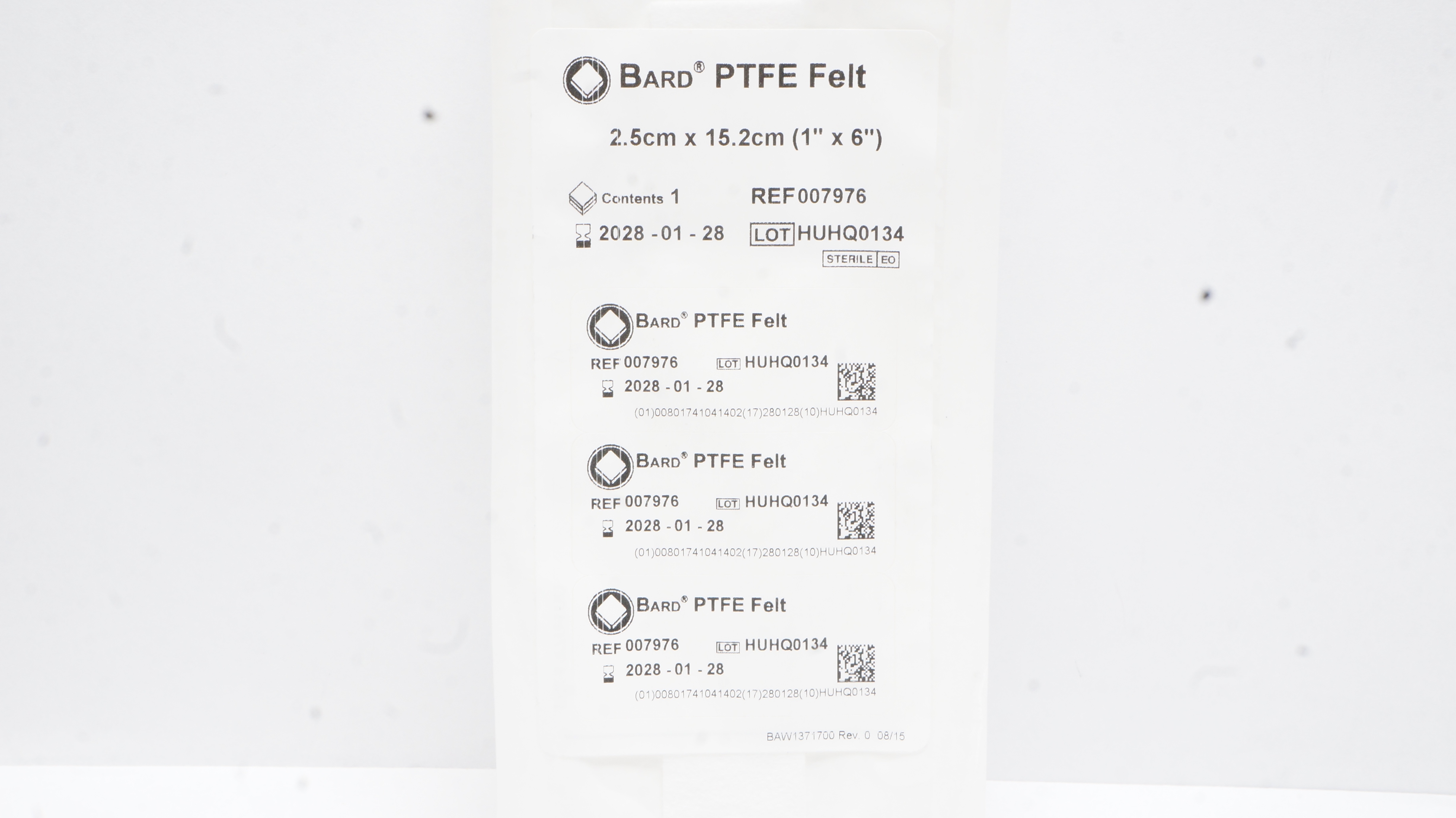 Bard 007976 PTFE Felt 1inch x 6inch