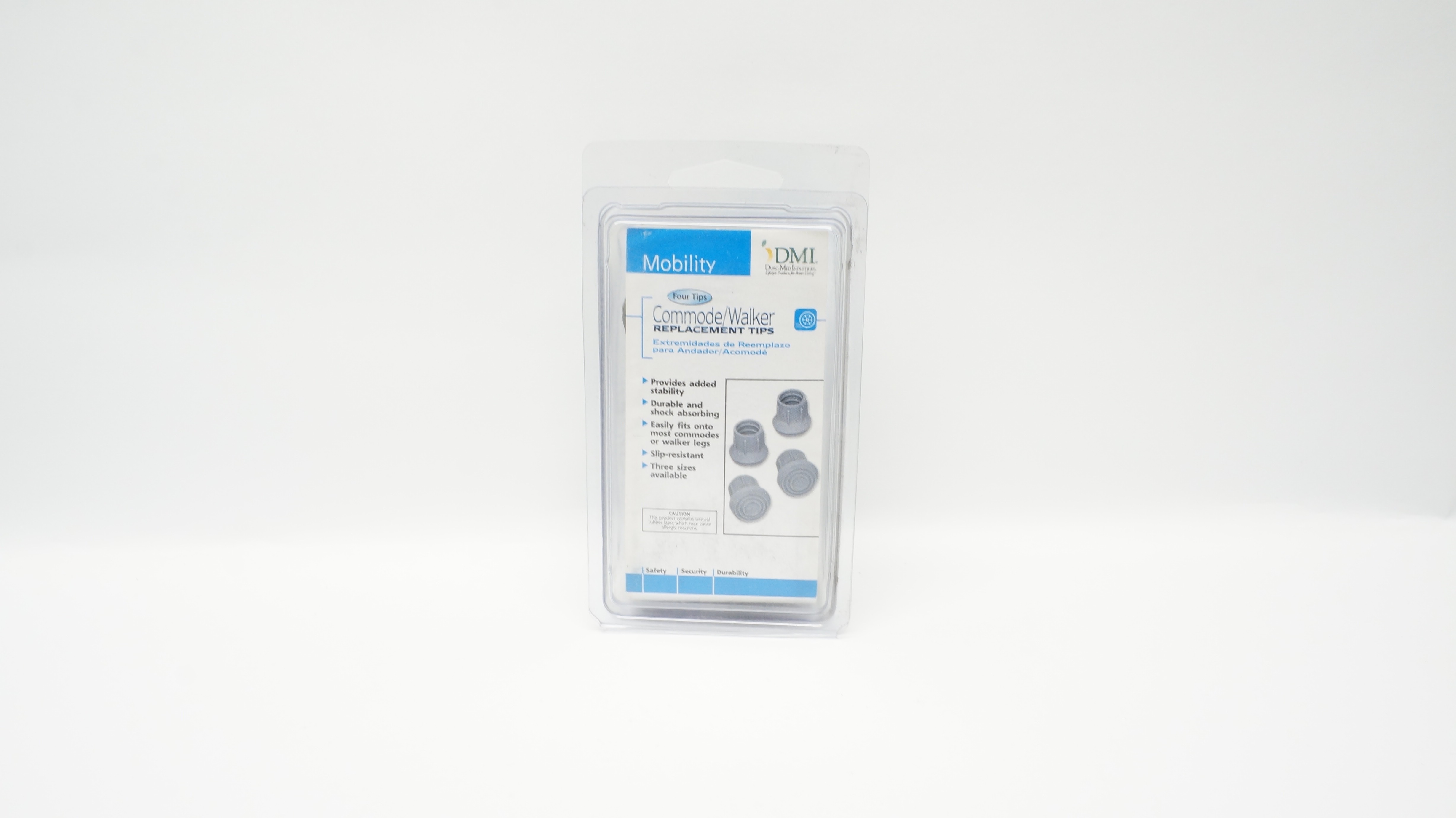 Duromed DMI Mobility, Commode/ Walker Replacement Tips, Size 1 - Box of 3