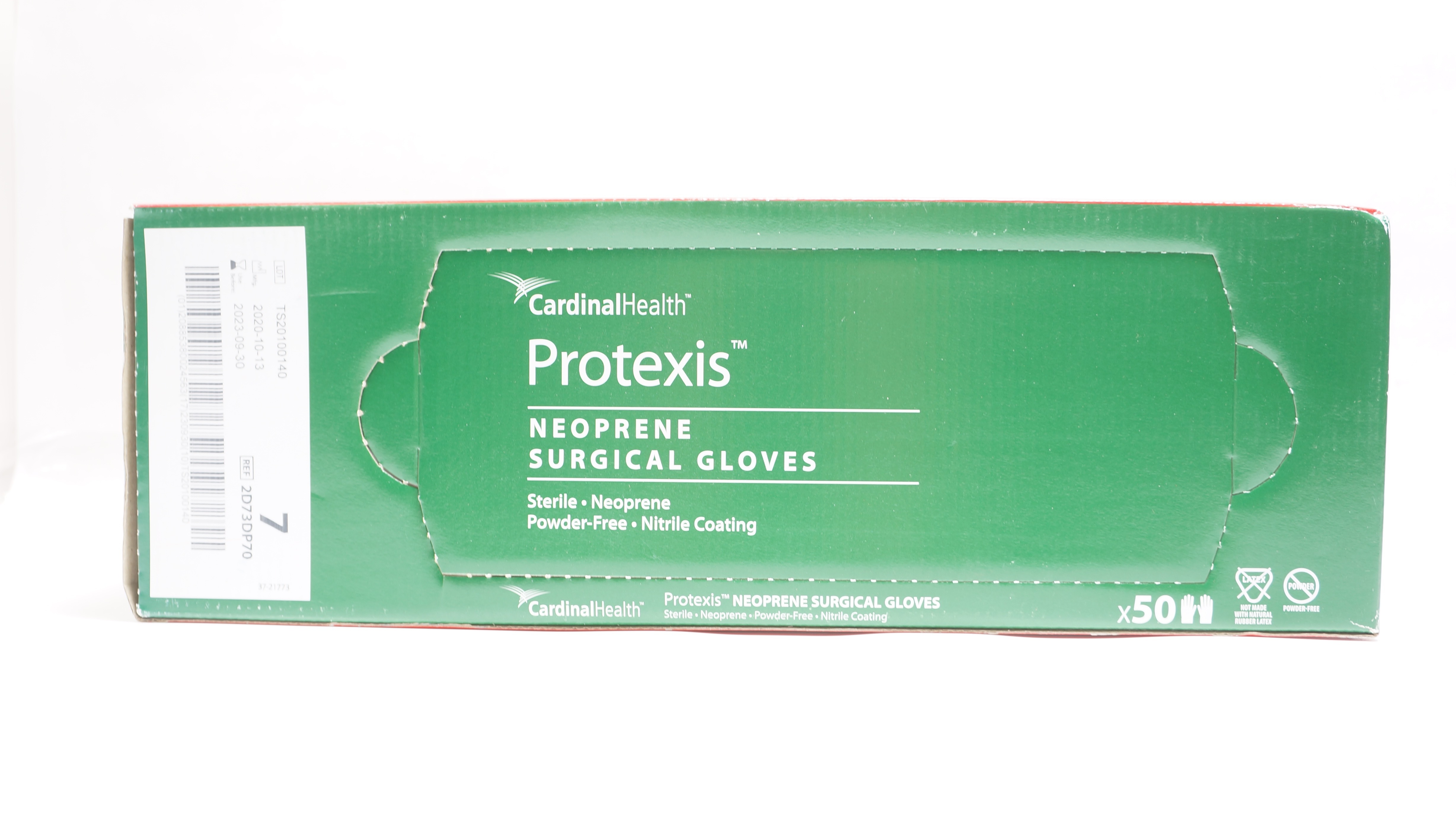 Cardinal Health 2D73DP70 Protexis Neoprene Surgical Gloves Size 7 (x)- Box of 50