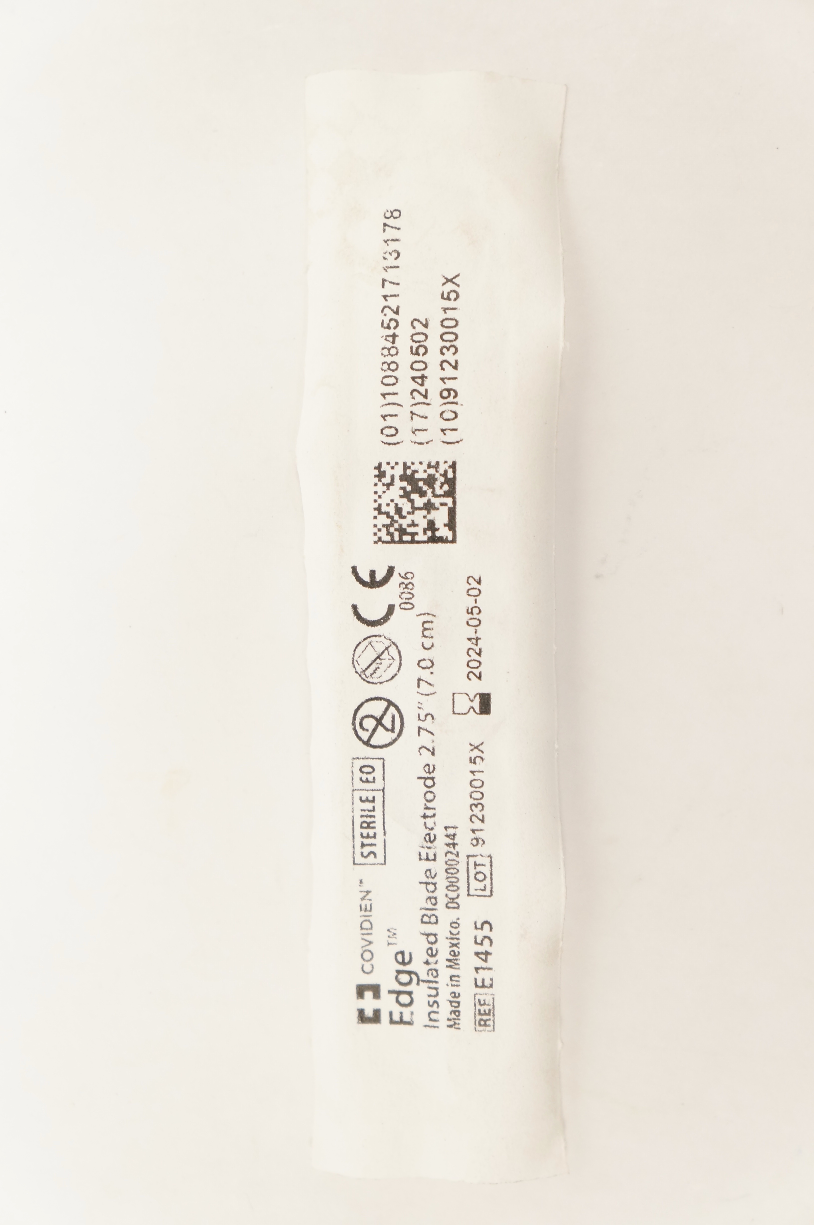 Covidien E1455 Edge Insulated Blade Electrode 2.75inch