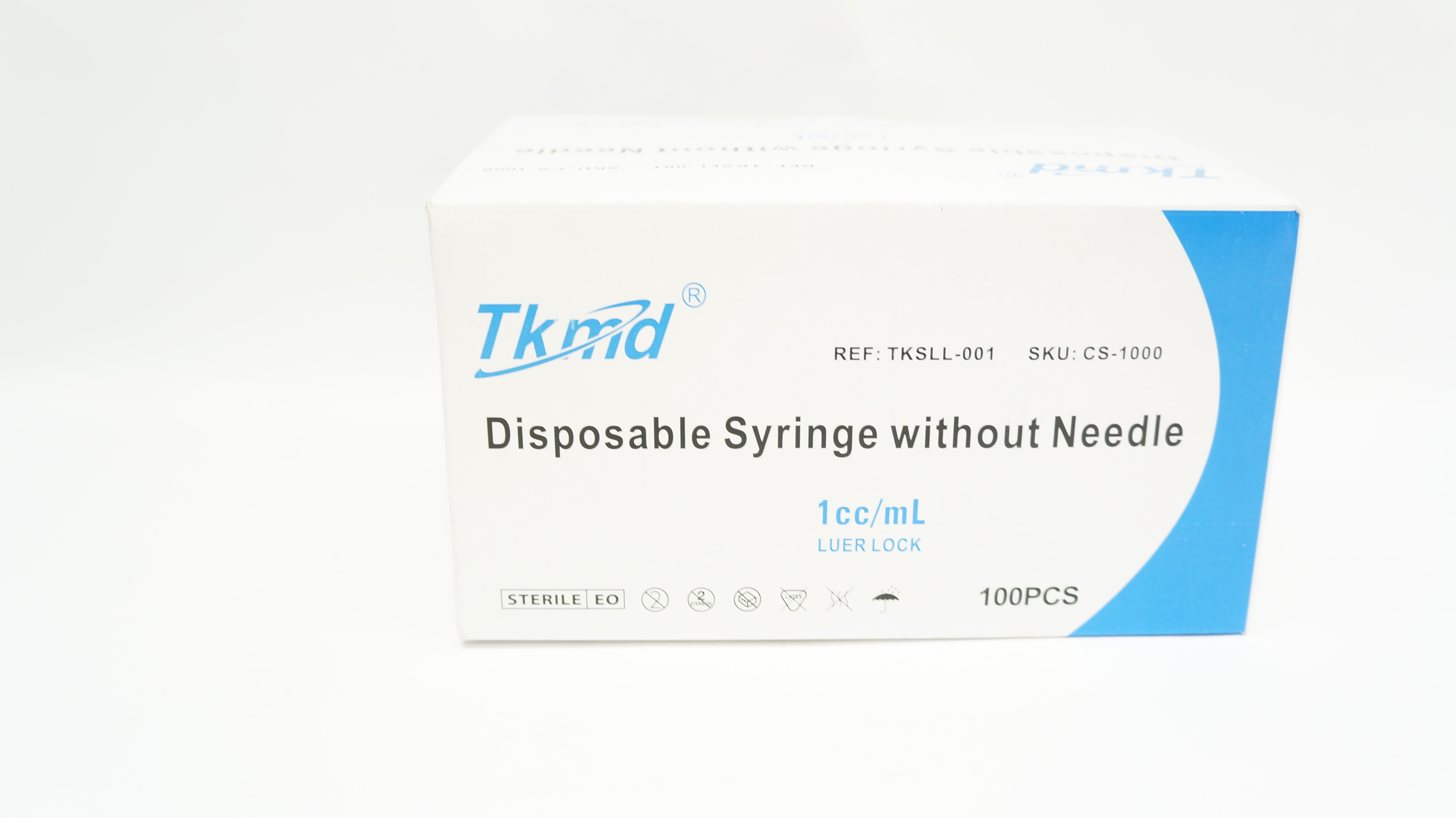 Anhui Tiankang Medical TKSLL-001 Syringe Without Ndle 1cc/mL - Box of 100