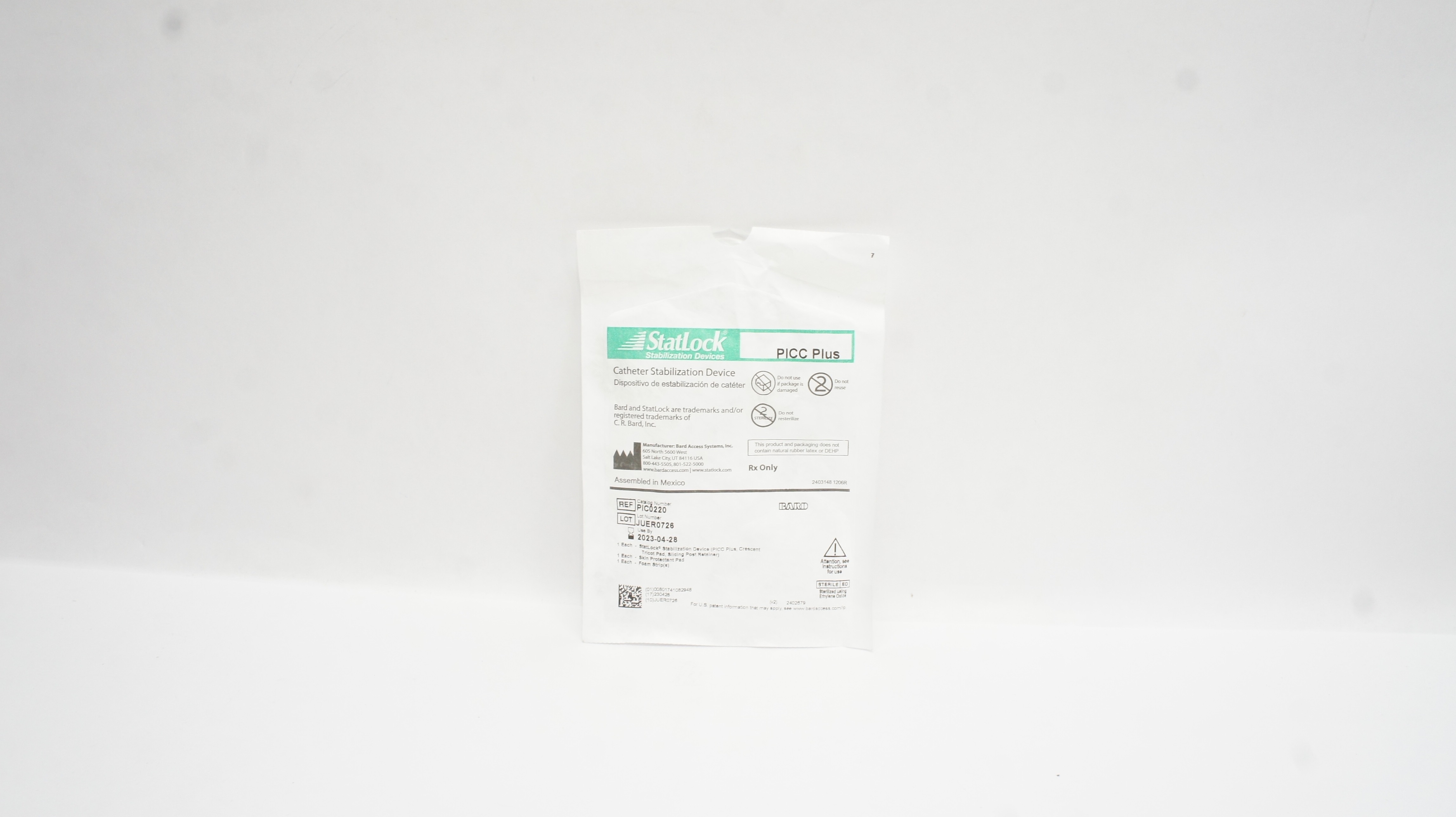 Bard PIC0220 StatLock Cath. Stabilization Device PICC Plus (x)