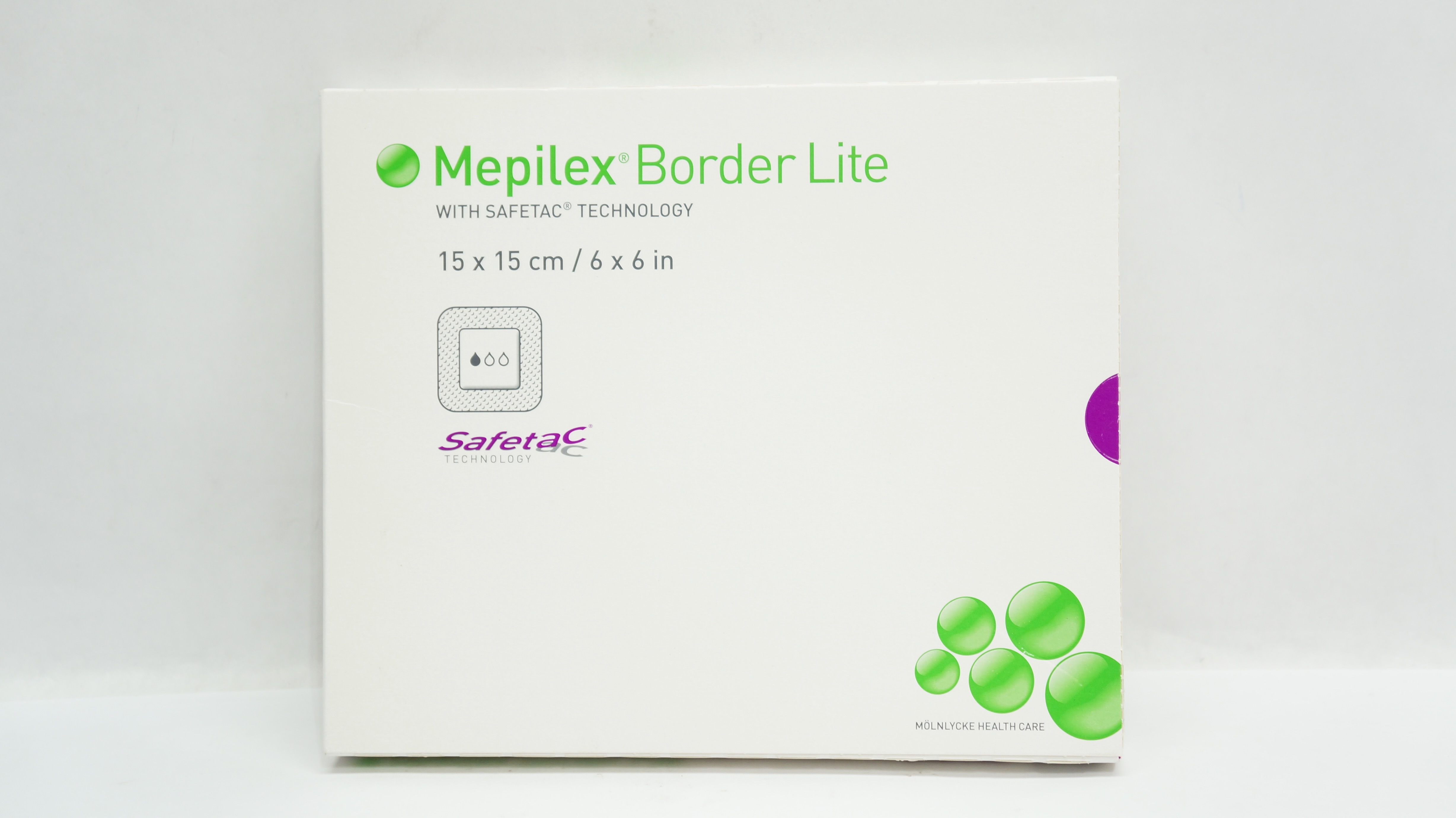 Molnlycke Healthcare 281500 Mepilex Border Lite Dressing 6 x 6inch - Box of 5