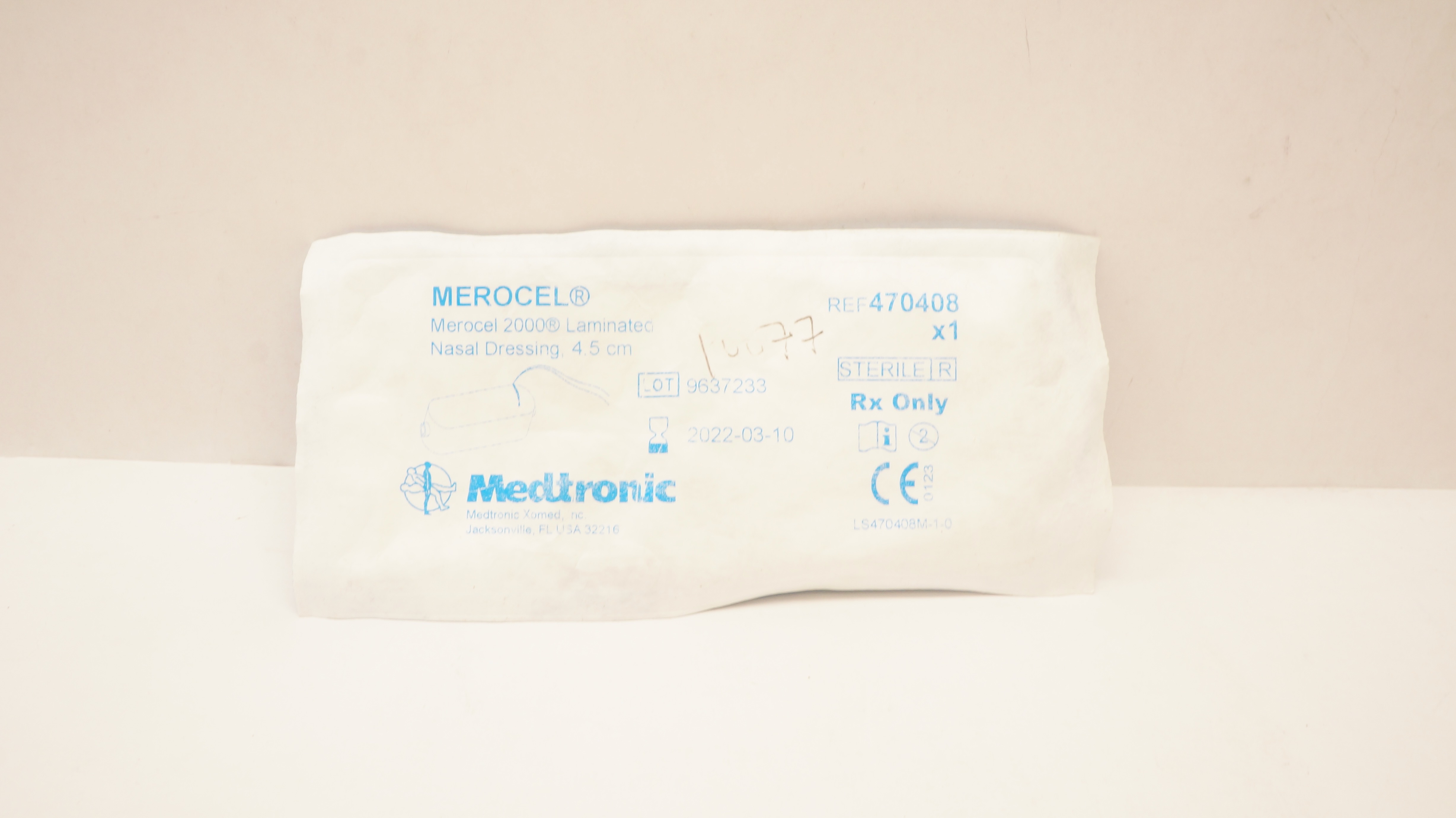 Medtronic Xomed 470408 Merocel 2000 Laminated Nasal Dressing 4.5cm (x)