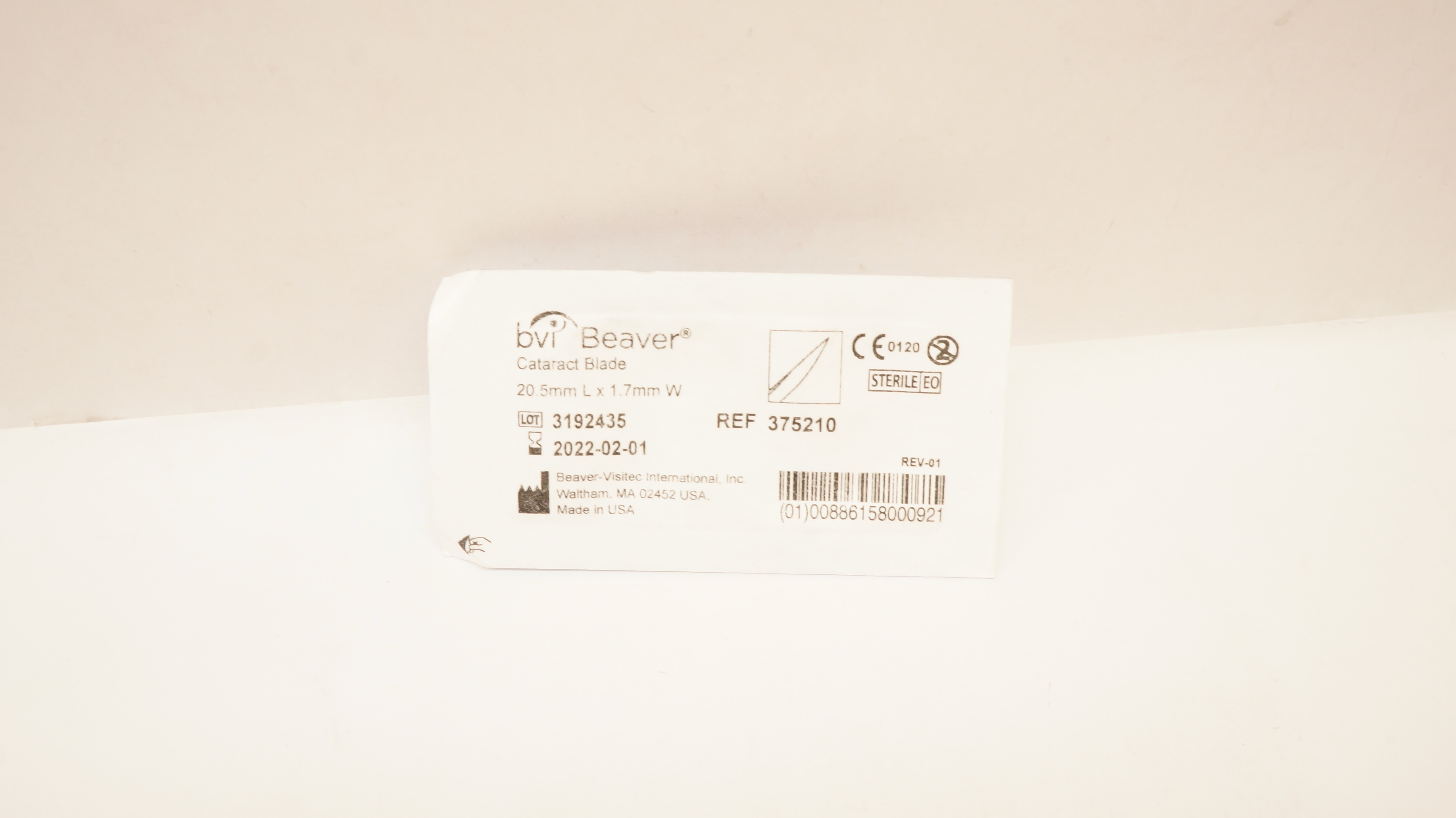BVI Beaver 375210 Cataract Blade 20.5mm x 1.7mm (x)