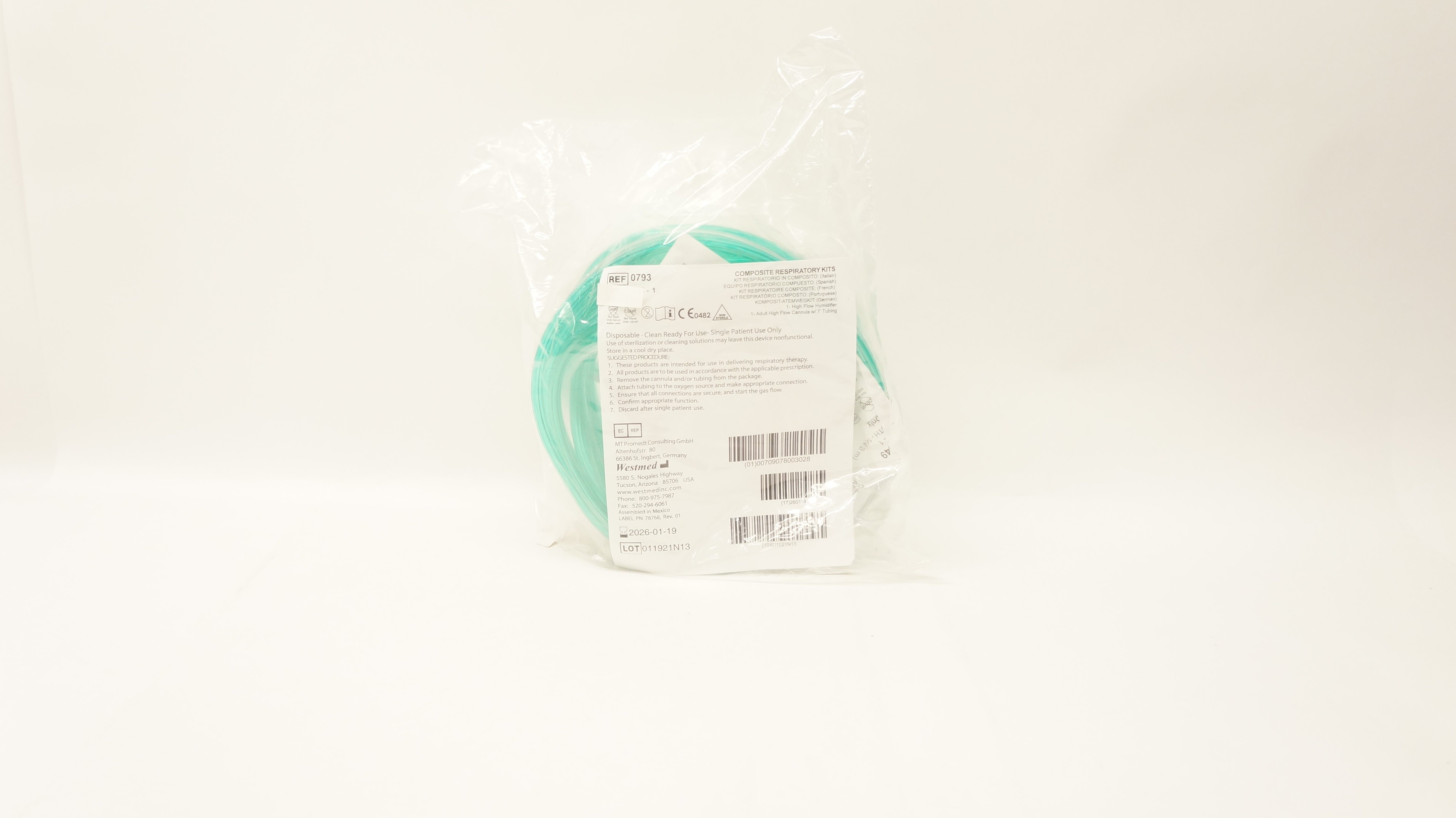 Westmed  0793 Disposable Composite  Respiratory Kits
