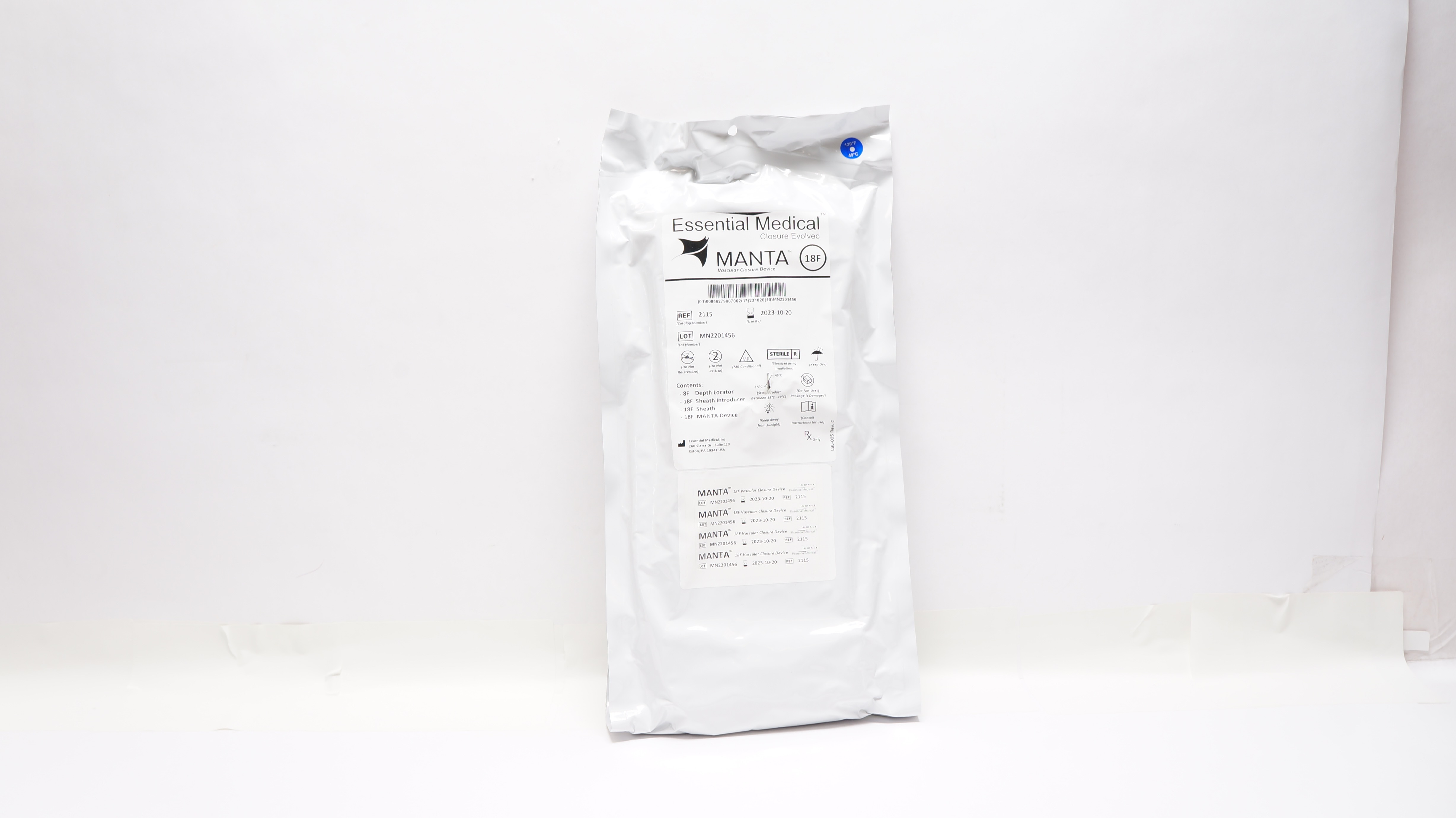 Essential Medical 2115 Manta Vascular Closure Device 18F (x)