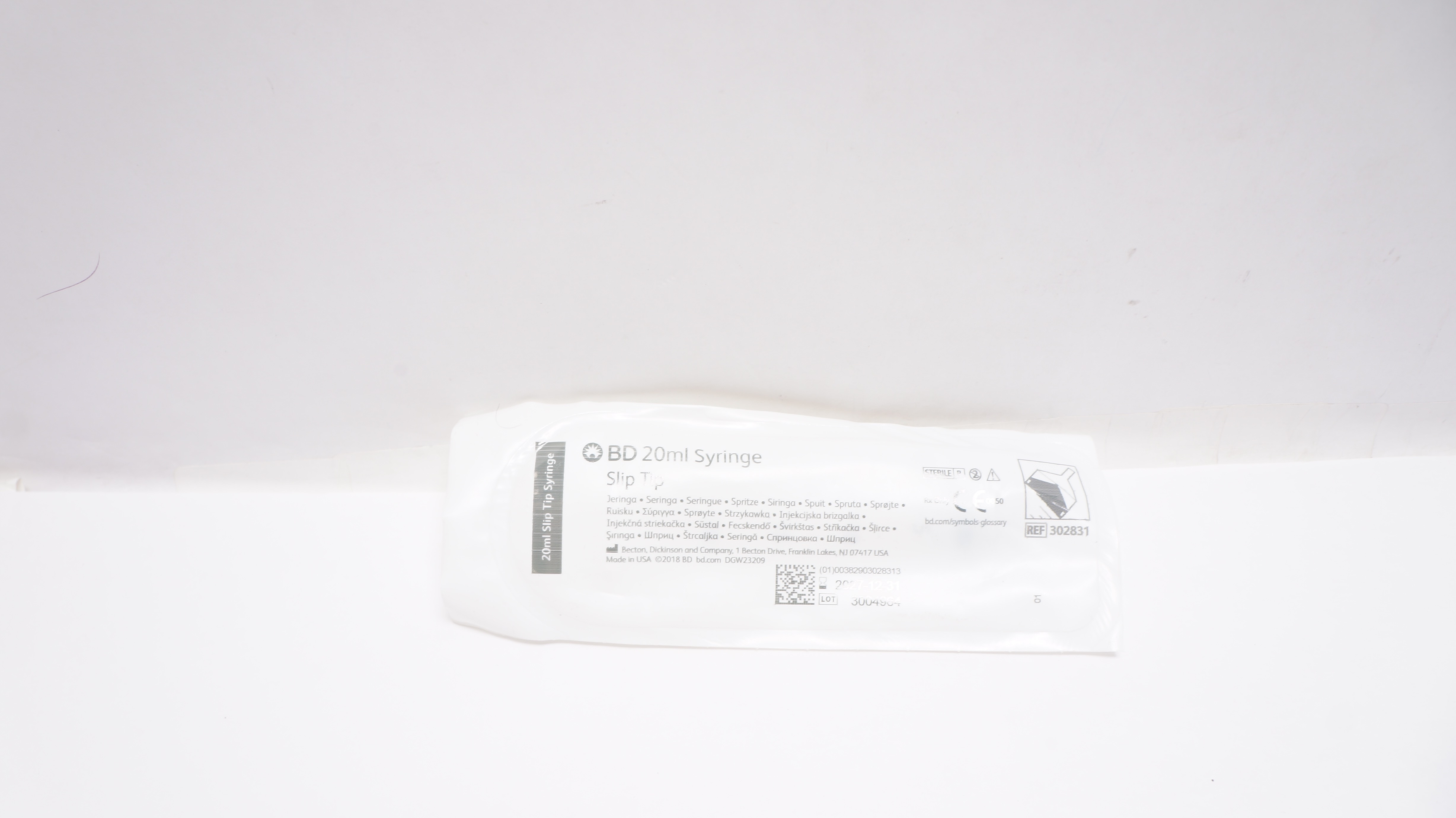 BD 302831 20ml Syringe Slip Tip