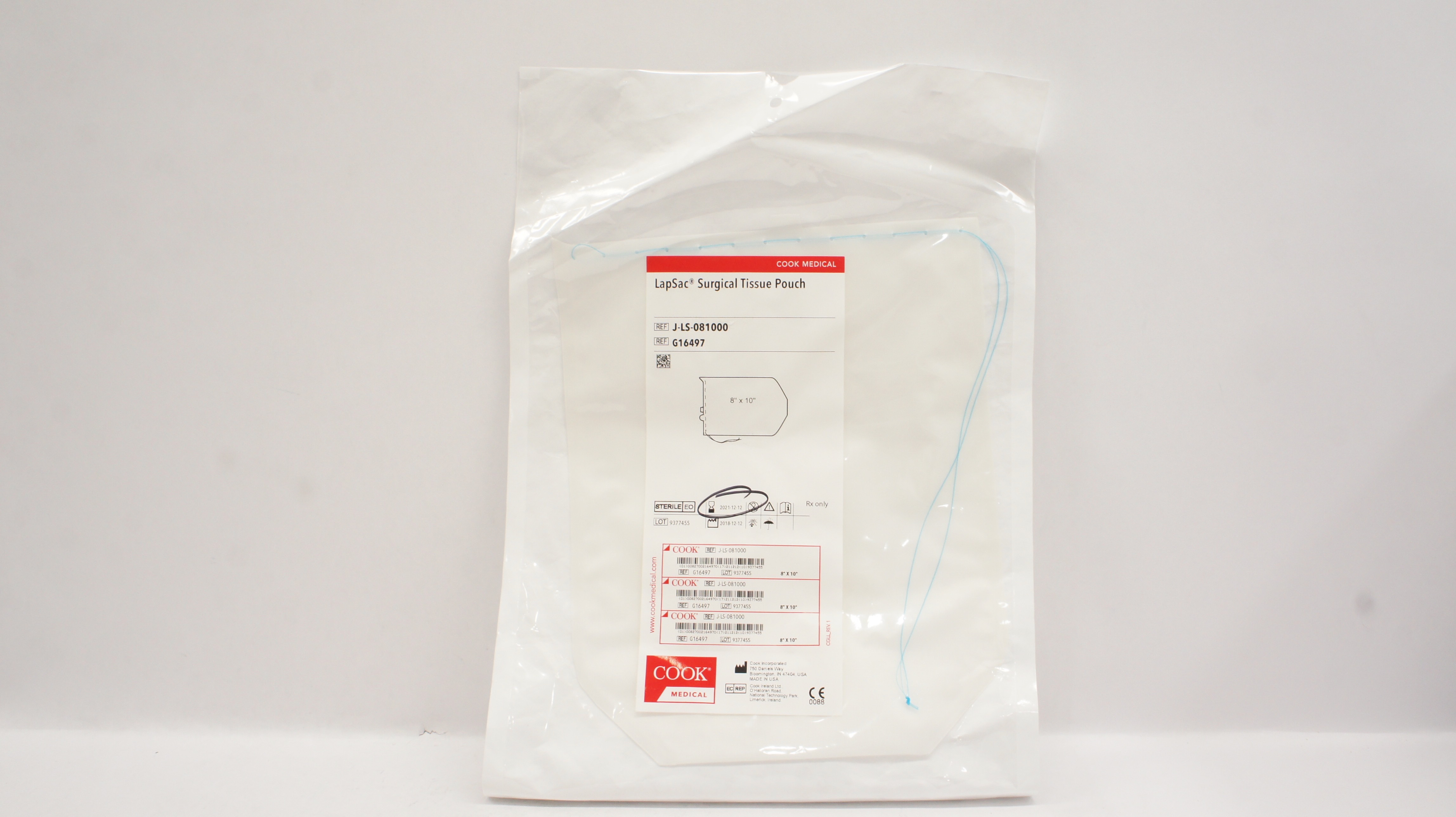 Cook Medical G16497 LapSac Surgical Tissue Pouch 8inch x 10inch (x)