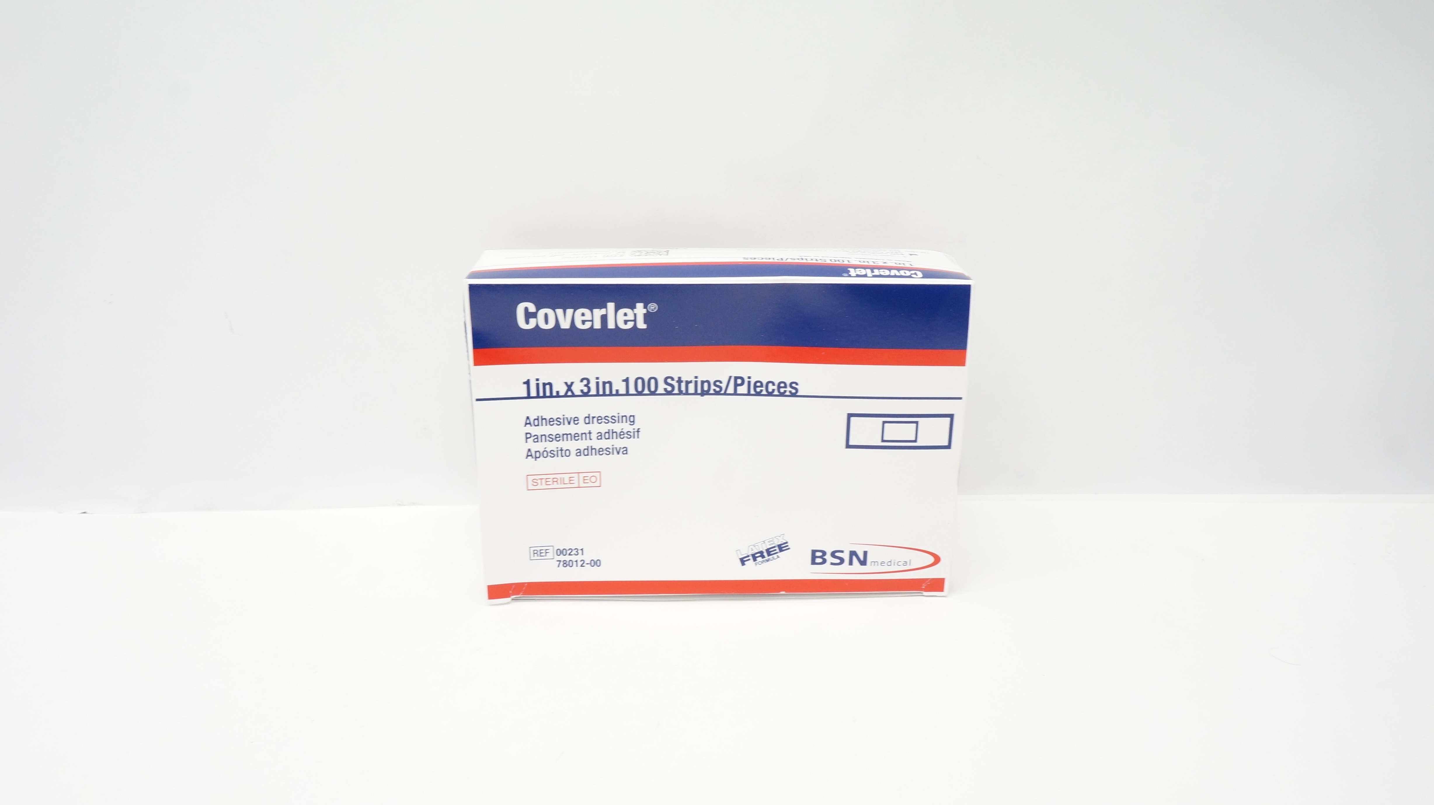 BSN Medical 00231/78012-00 Coverlet Adhesive Dressing 1 x 3inch (x)- Box of 100