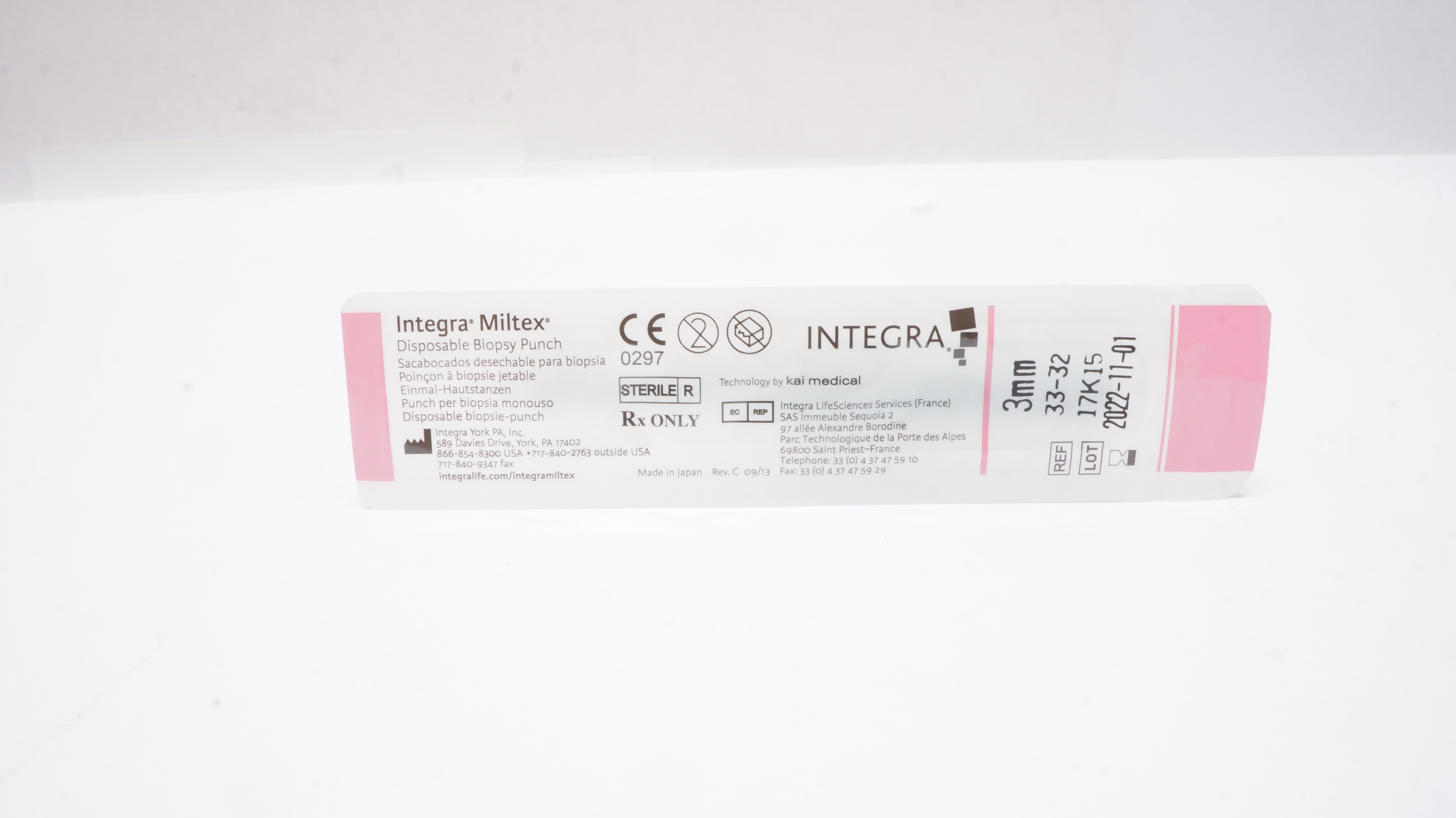 Integra 33-32 Miltex Disposable Biopsy Punch 3mm (x)