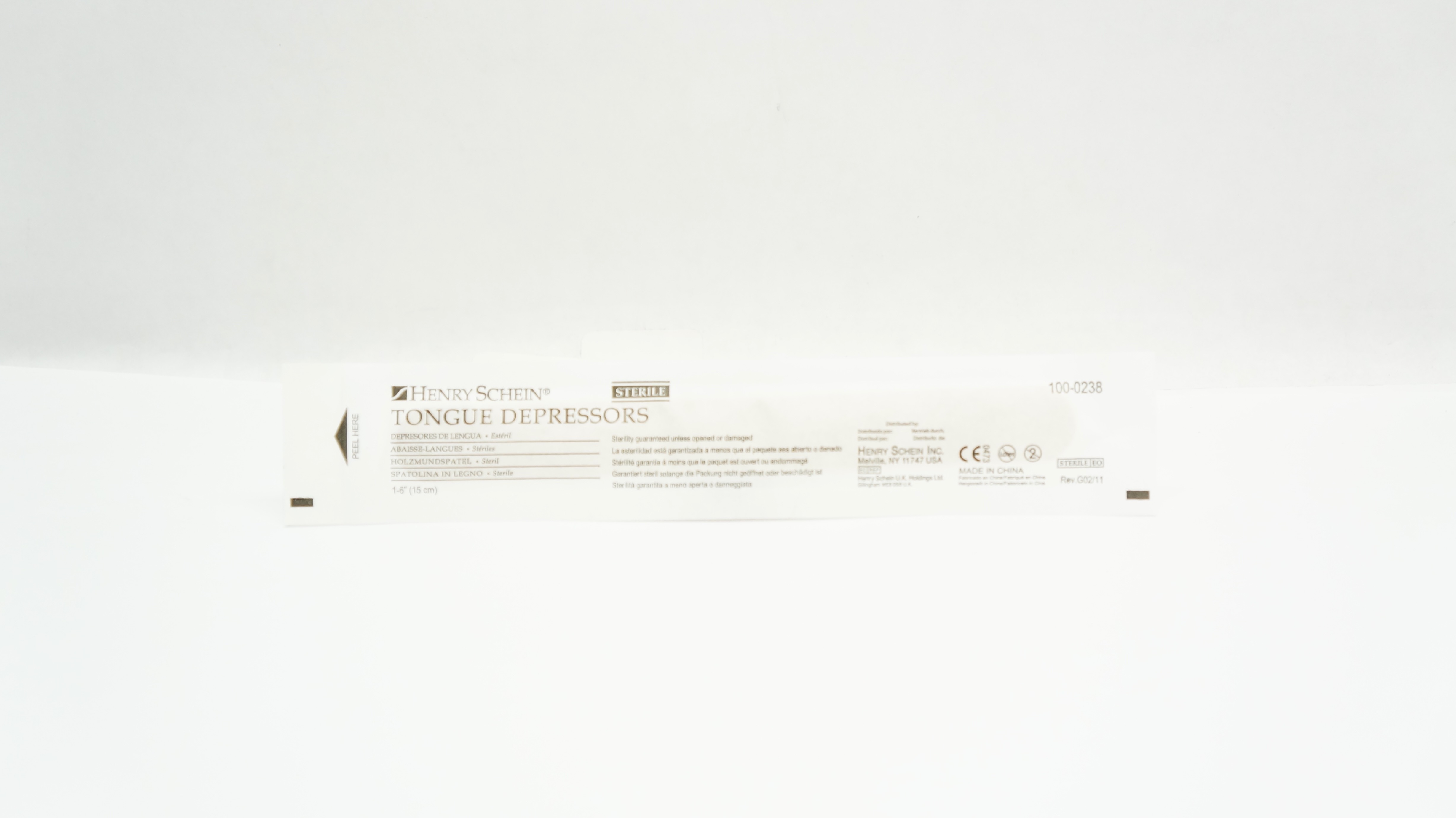Henry Schein 100-0238 Tongue Depressors 1-6inch (x)