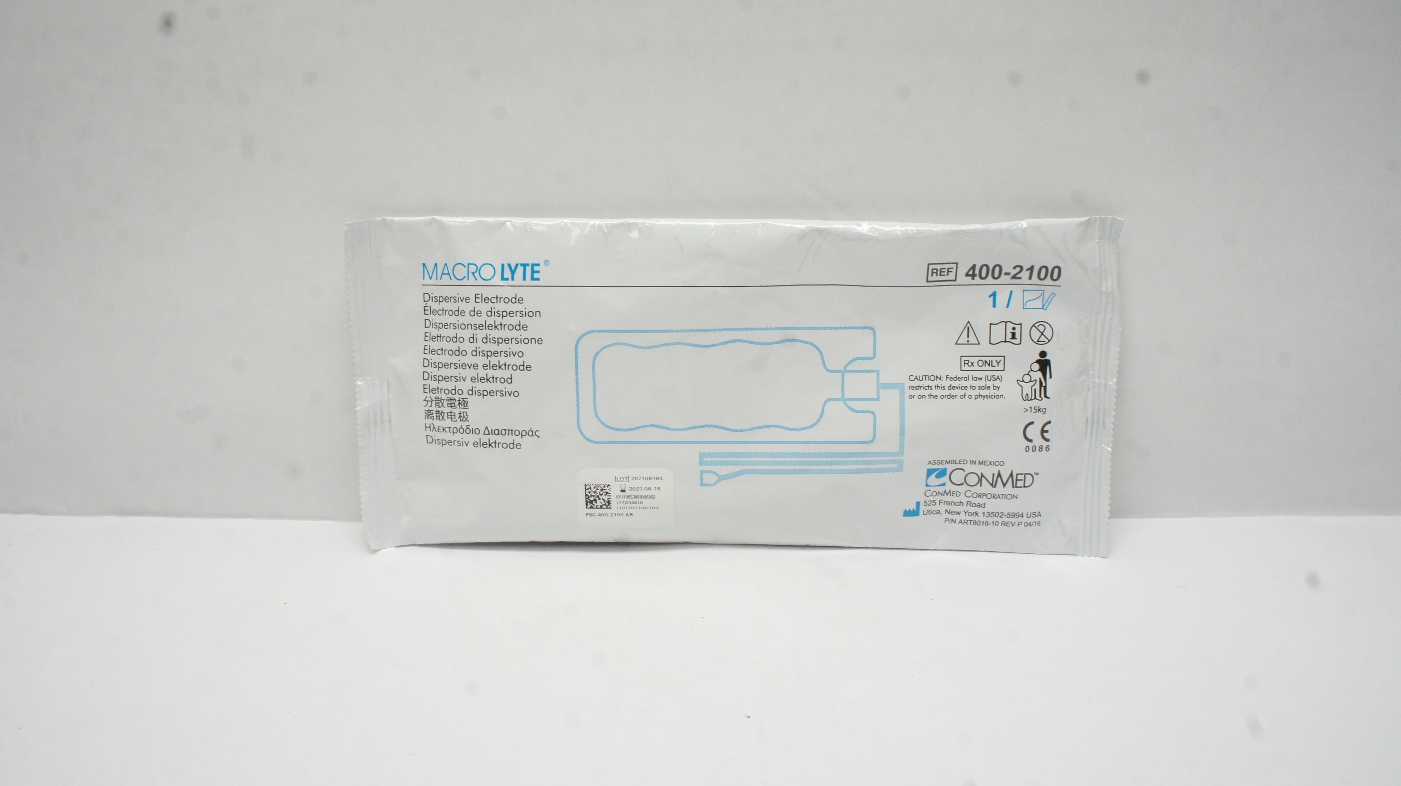 ConMed 400-2100 MacroLyte Dispersive Electrode >15kg (x)