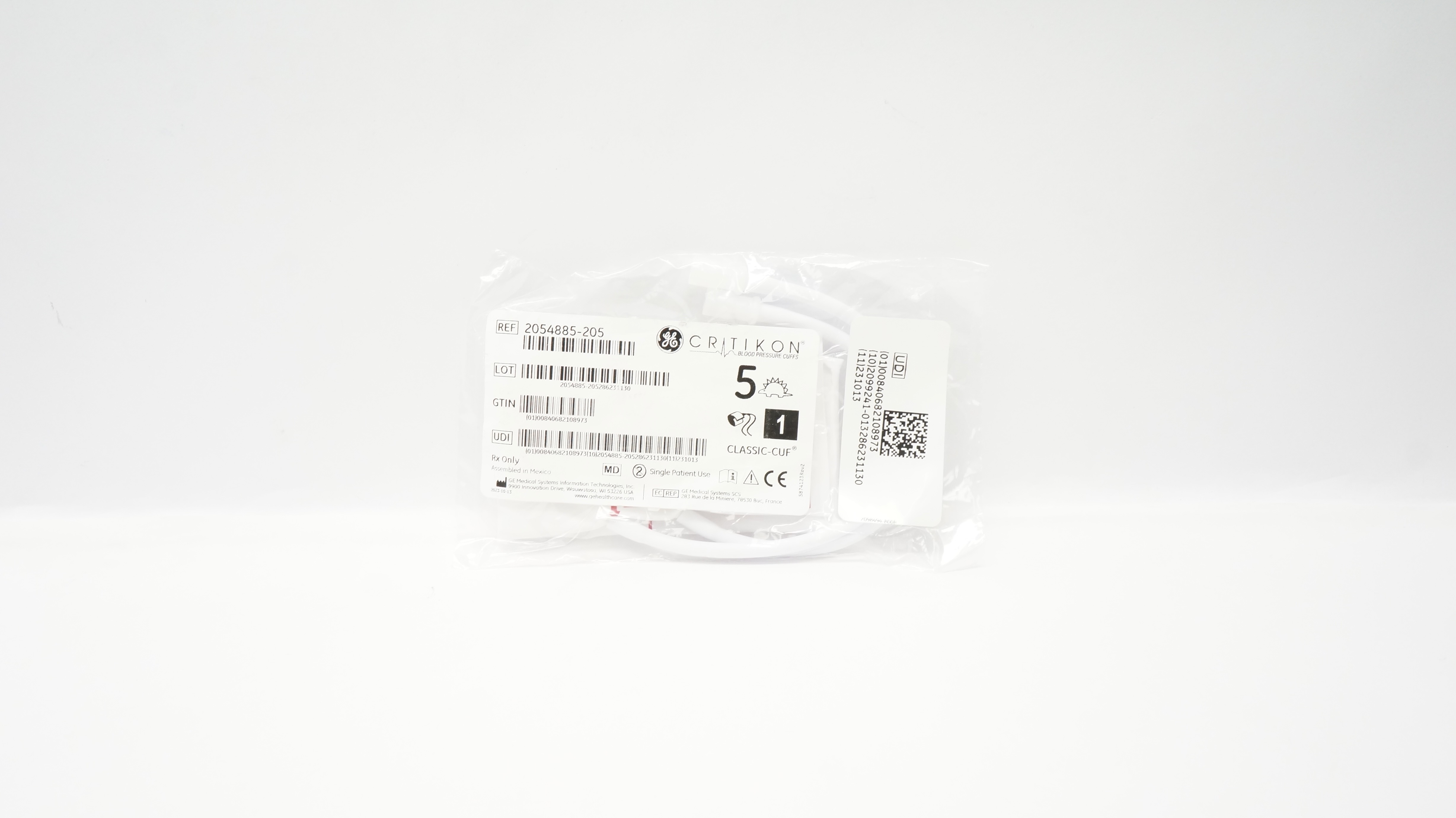 GE Medical 2054885-205 Criticon 5 Classic-Cuf