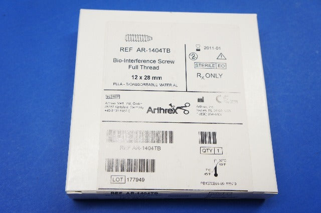 Arthrex AR-1404TB Bio-Interference Screw Full Thread 12 x 28mm (x)
