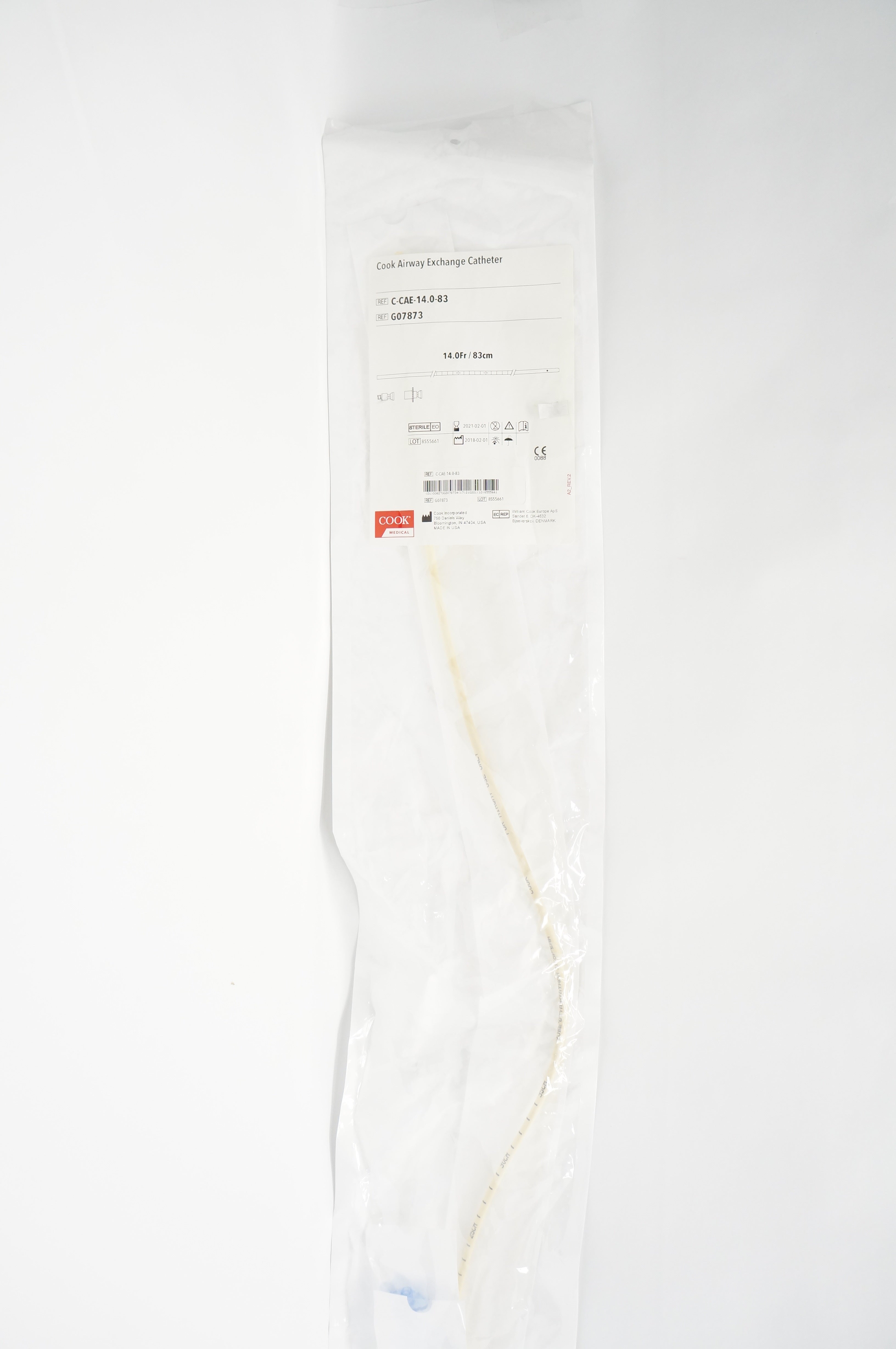 Cook G07873 Airway Exchange Cath. 14.0Fr x 83cm (x)