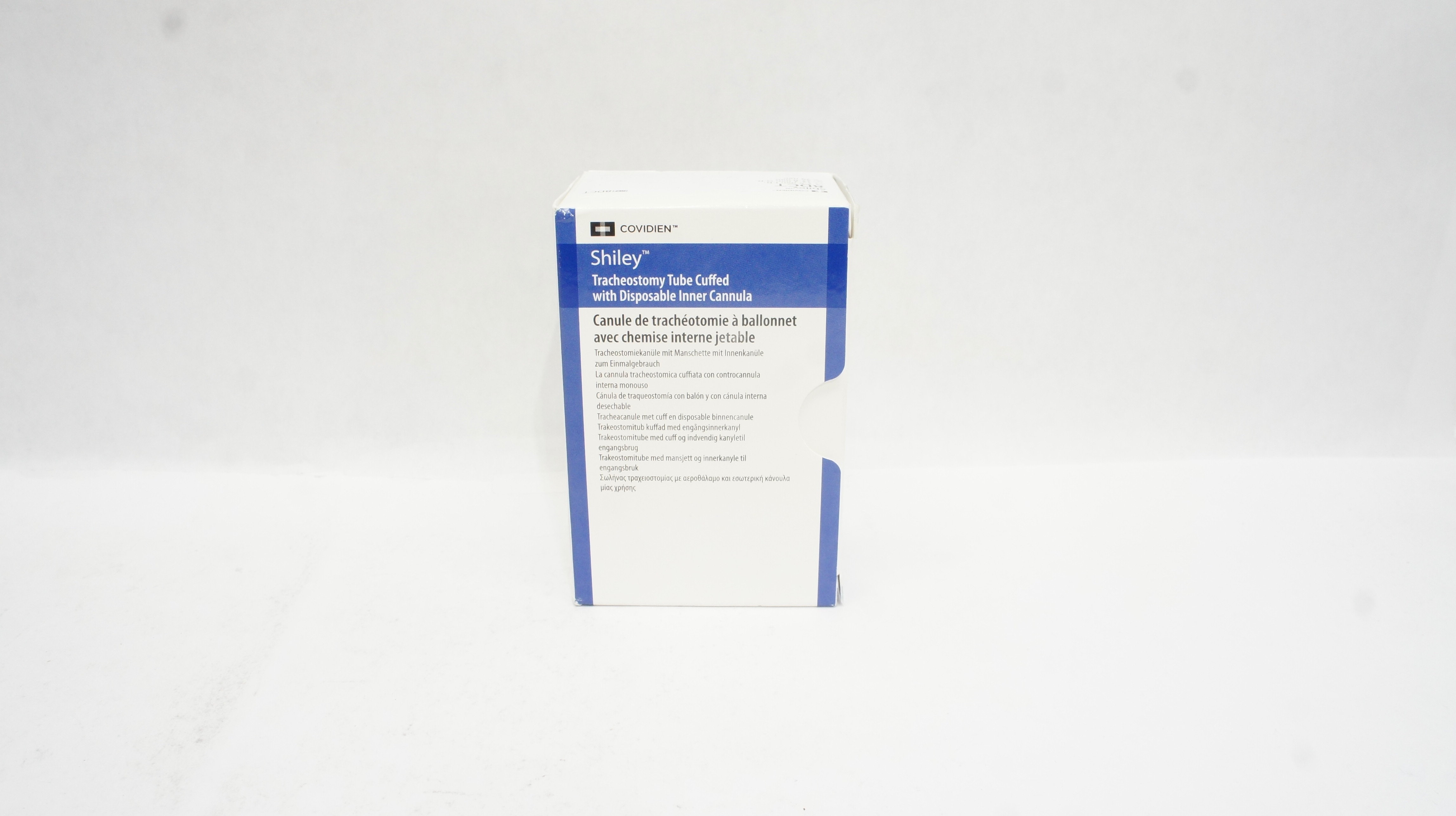 Covidien 8DCT Shiley Tracheostomy Tube Cuffed 7.6 ID x 12.2 OD x 27.0mm x 79mm