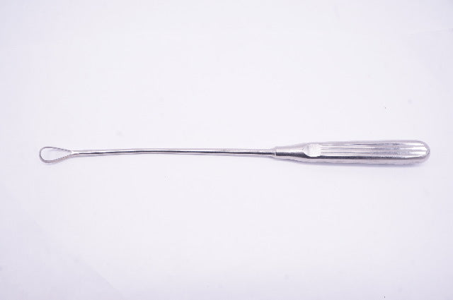 Jarit 500-304 Sims Curette, Malleable, Size 4, Sharp, 11inch