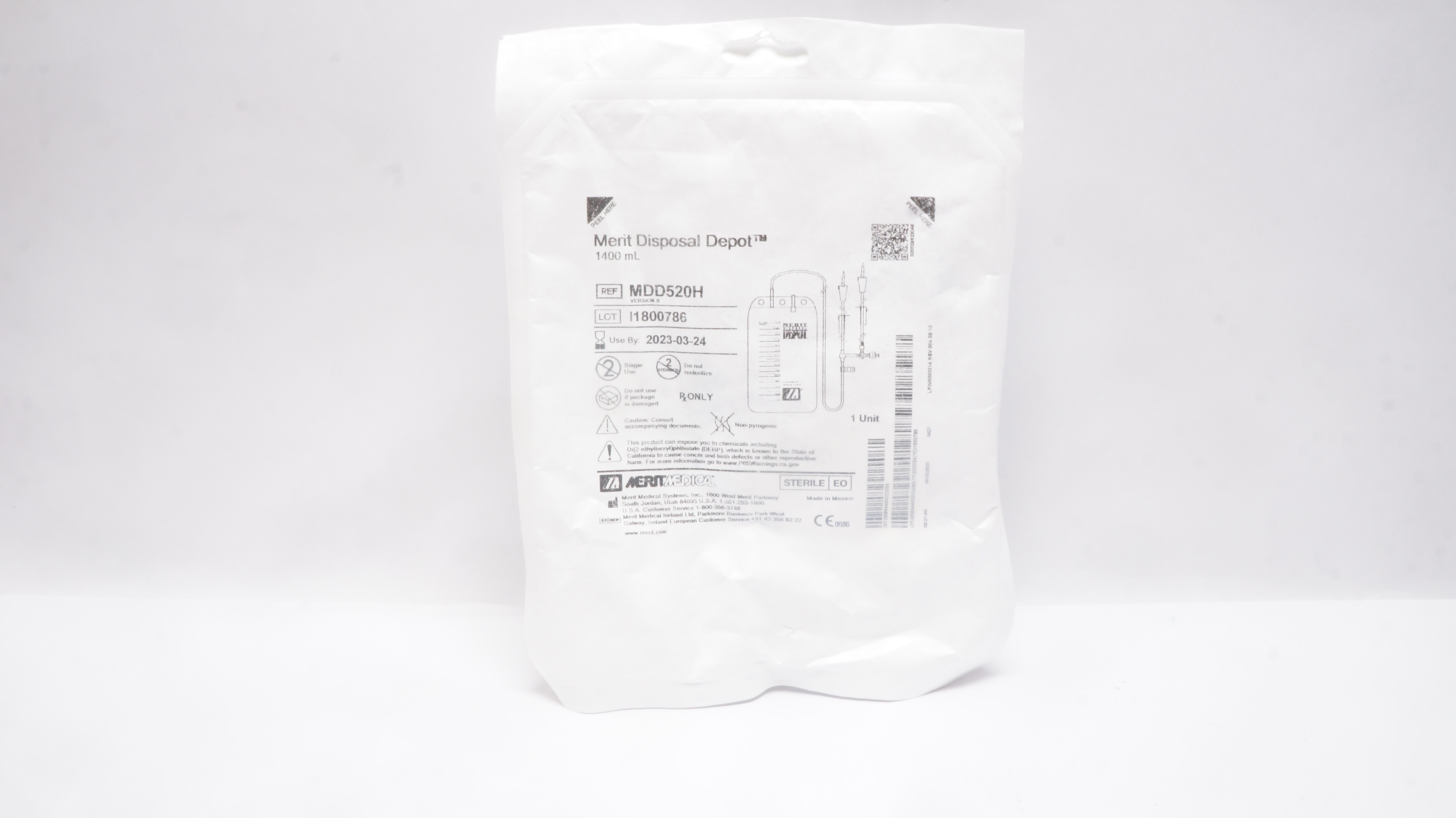 Merit Medical MDD520H Merit Disposal Depot 1400mL (x)