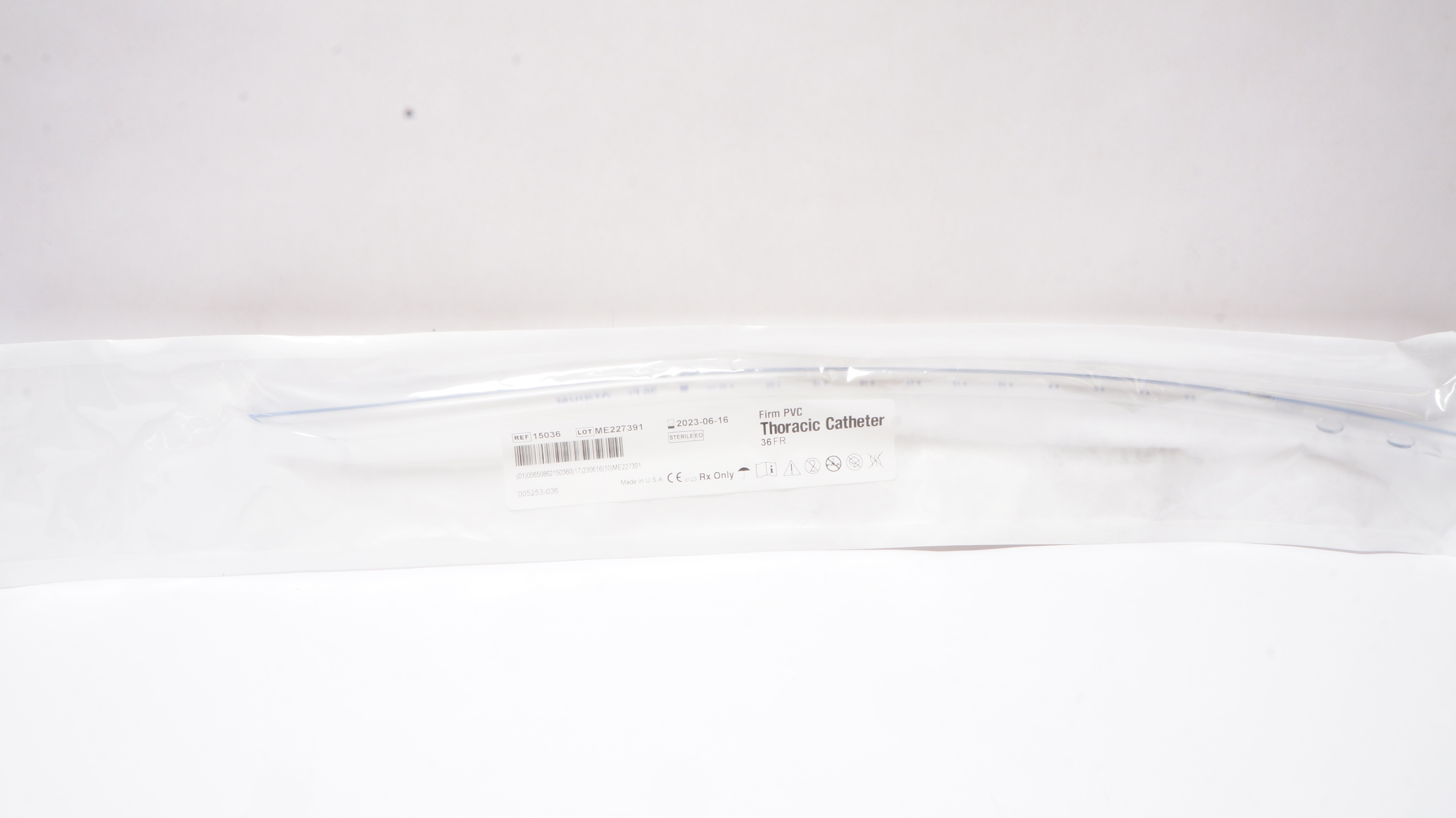 Atrium 15036 Firm PVC Thoracic Cath. 36 Fr.