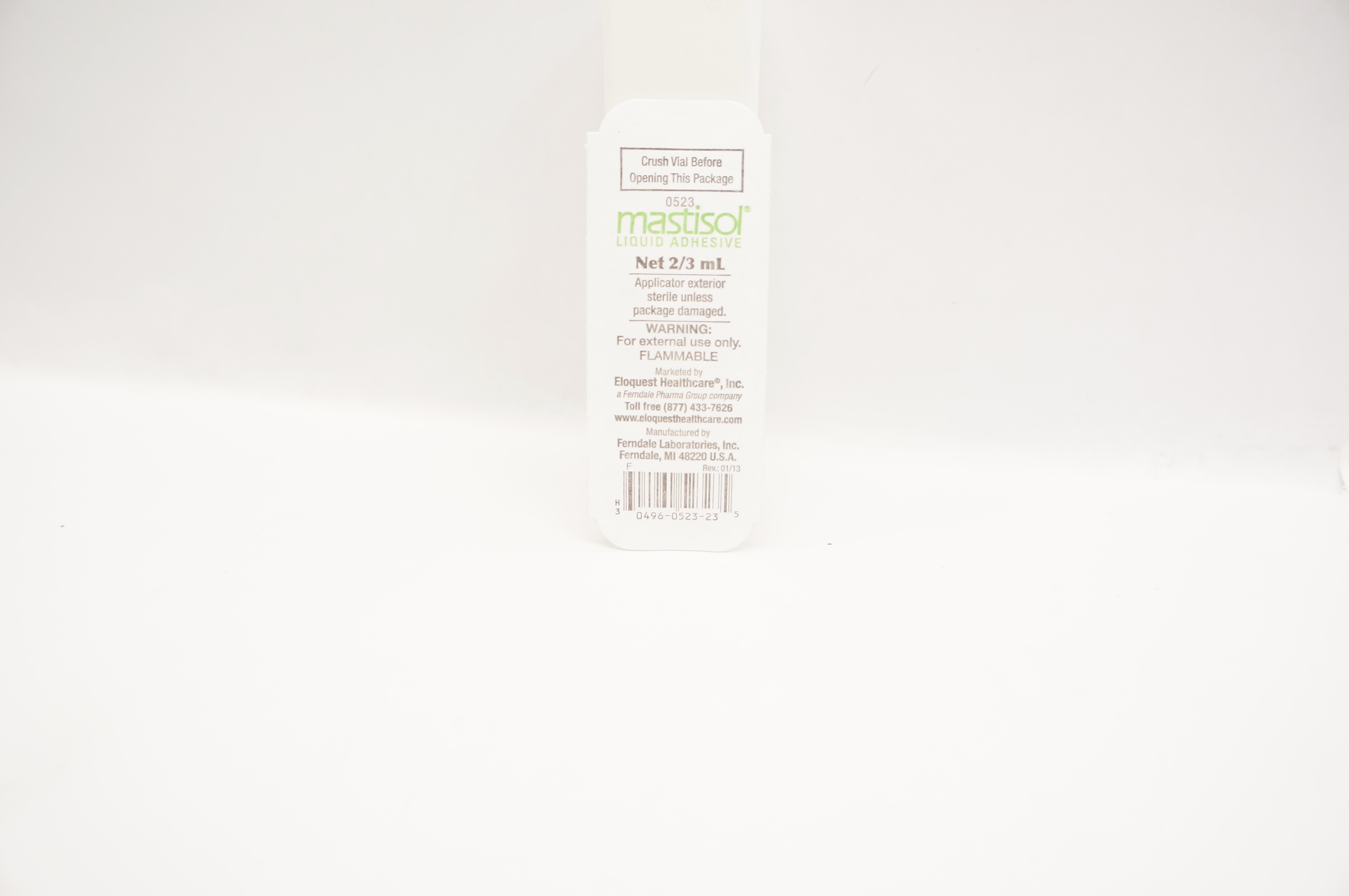 Ferndale Laboratories 0523 Mastisol Liquid Adhesive 2/3mL