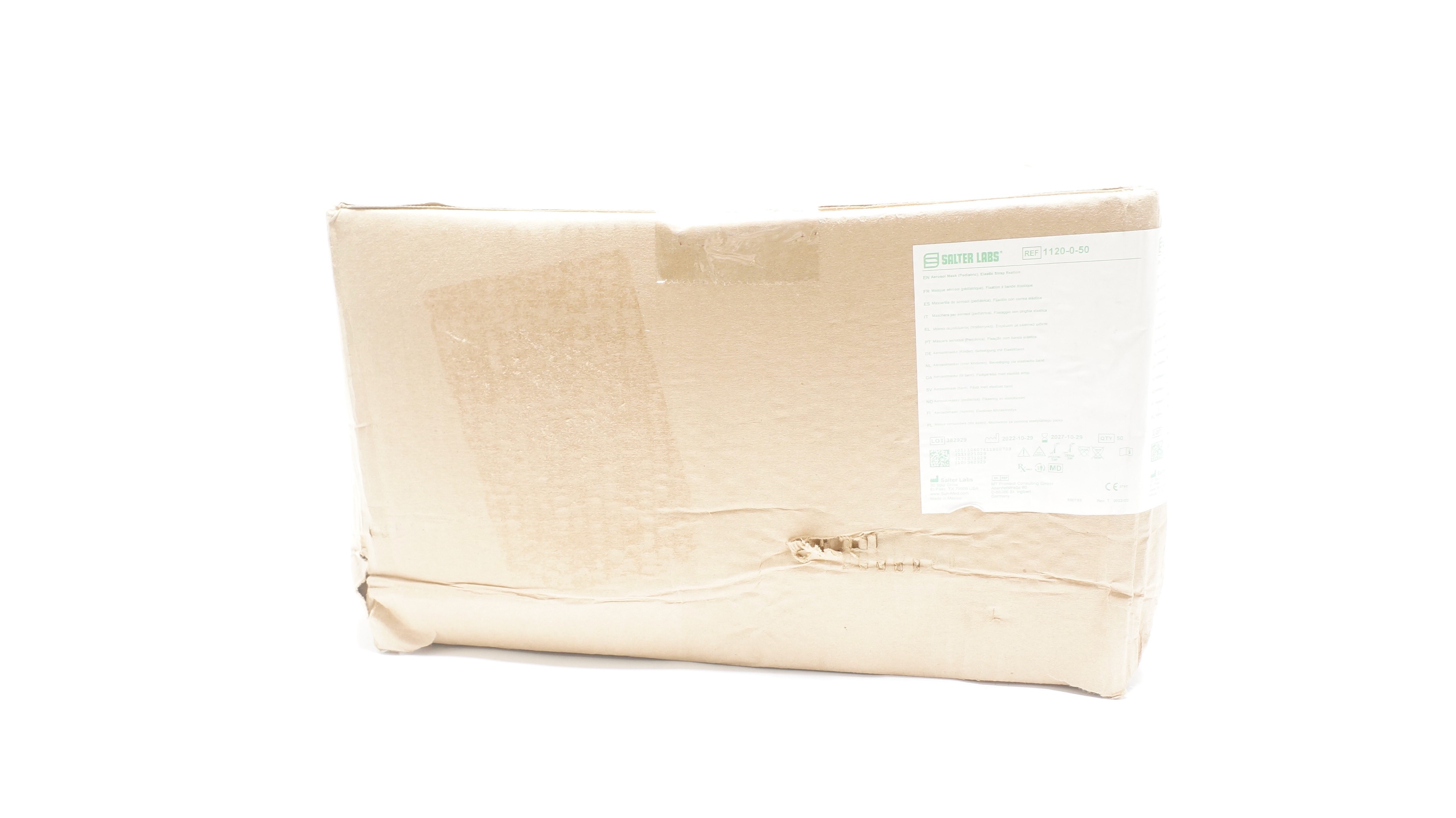 Salter Labs 1120-0-50 Aerosol Mask Pediatric Elastic Strap Fixation - Case of 50