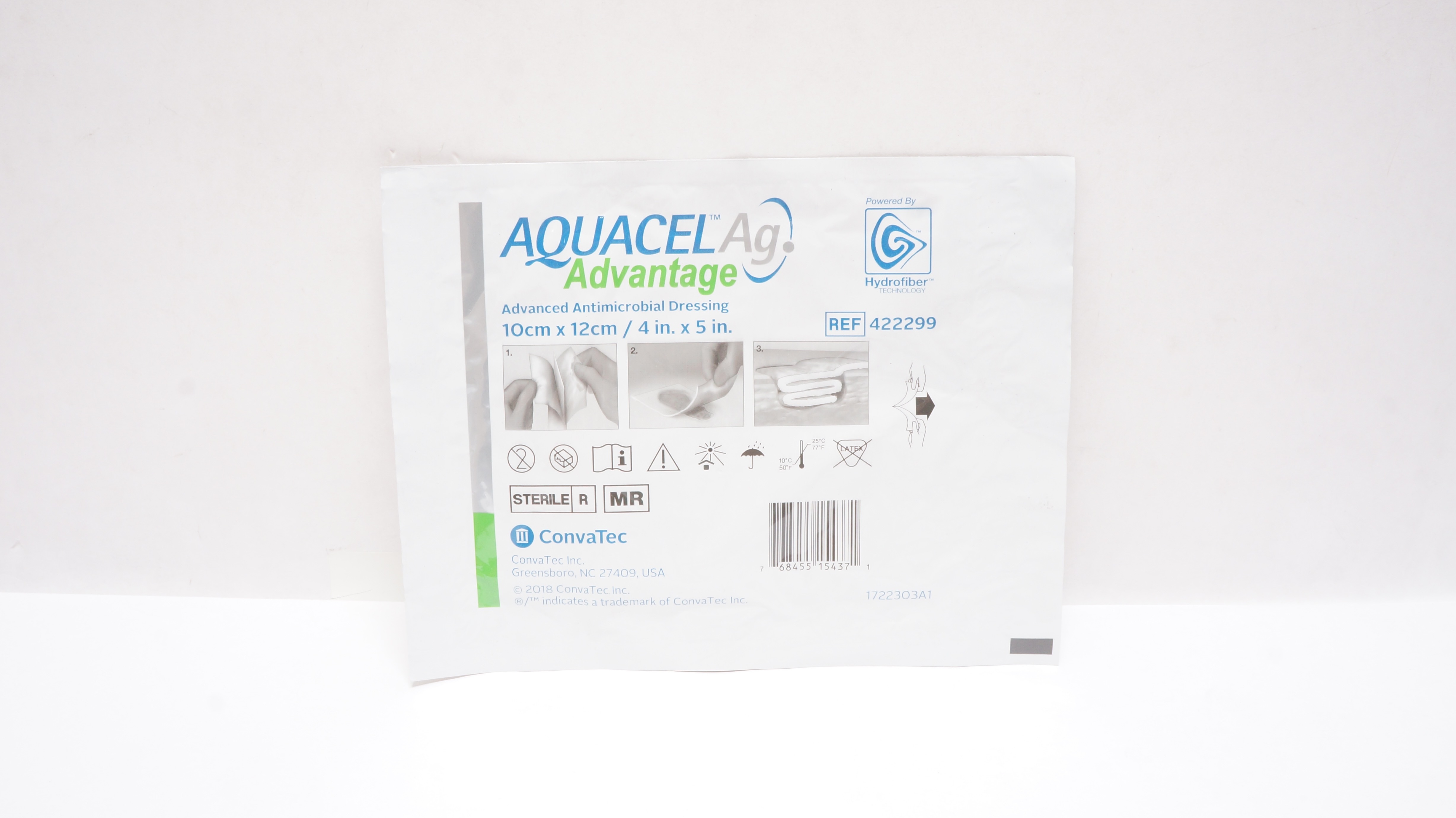 ConvaTec 422299 Aquacel Ag Advanced Antimicrobial Dressing 4inch x 5inch (x)