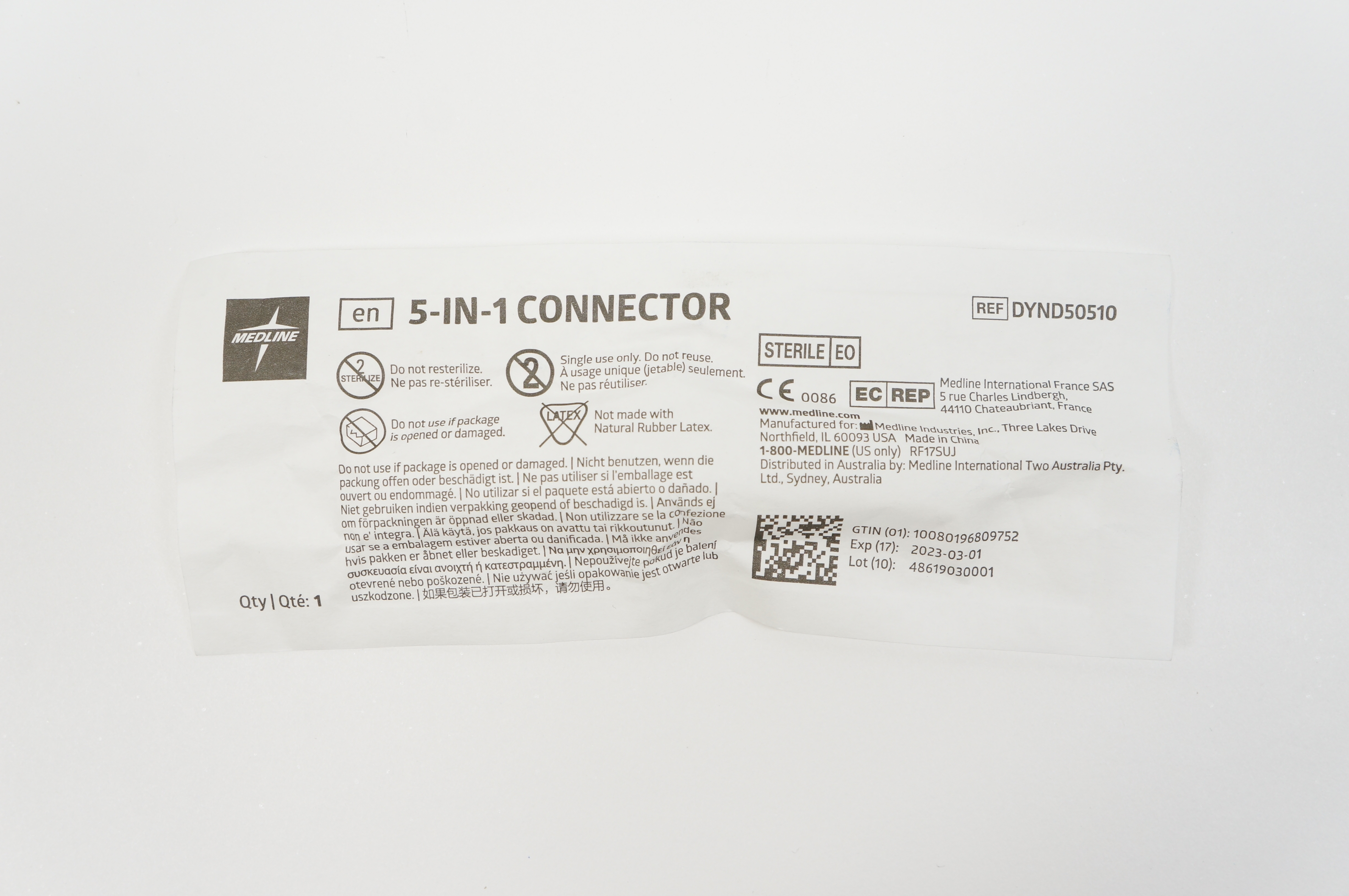 Medline DYND50510 5-in-1 Connector