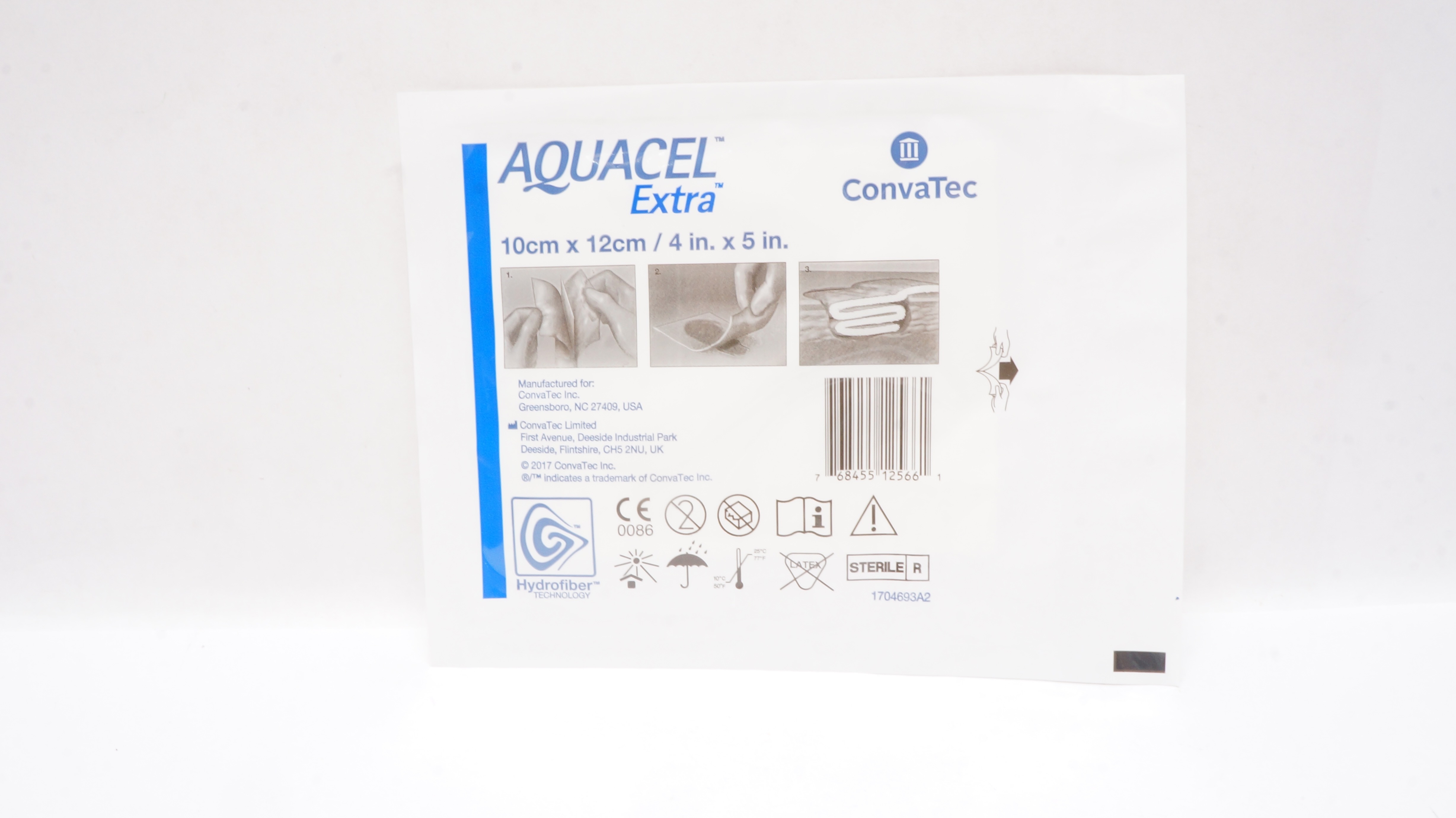 ConvaTec Aquacel Extra Hydrofiber Technology 4inch x 5inch (x)
