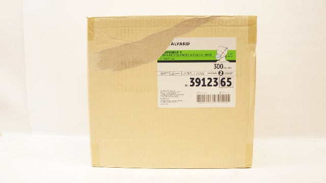 Halyard 39123 Fluidshield 2 Expanded Chamber Surgical Mask,Level 2 - Case of 300