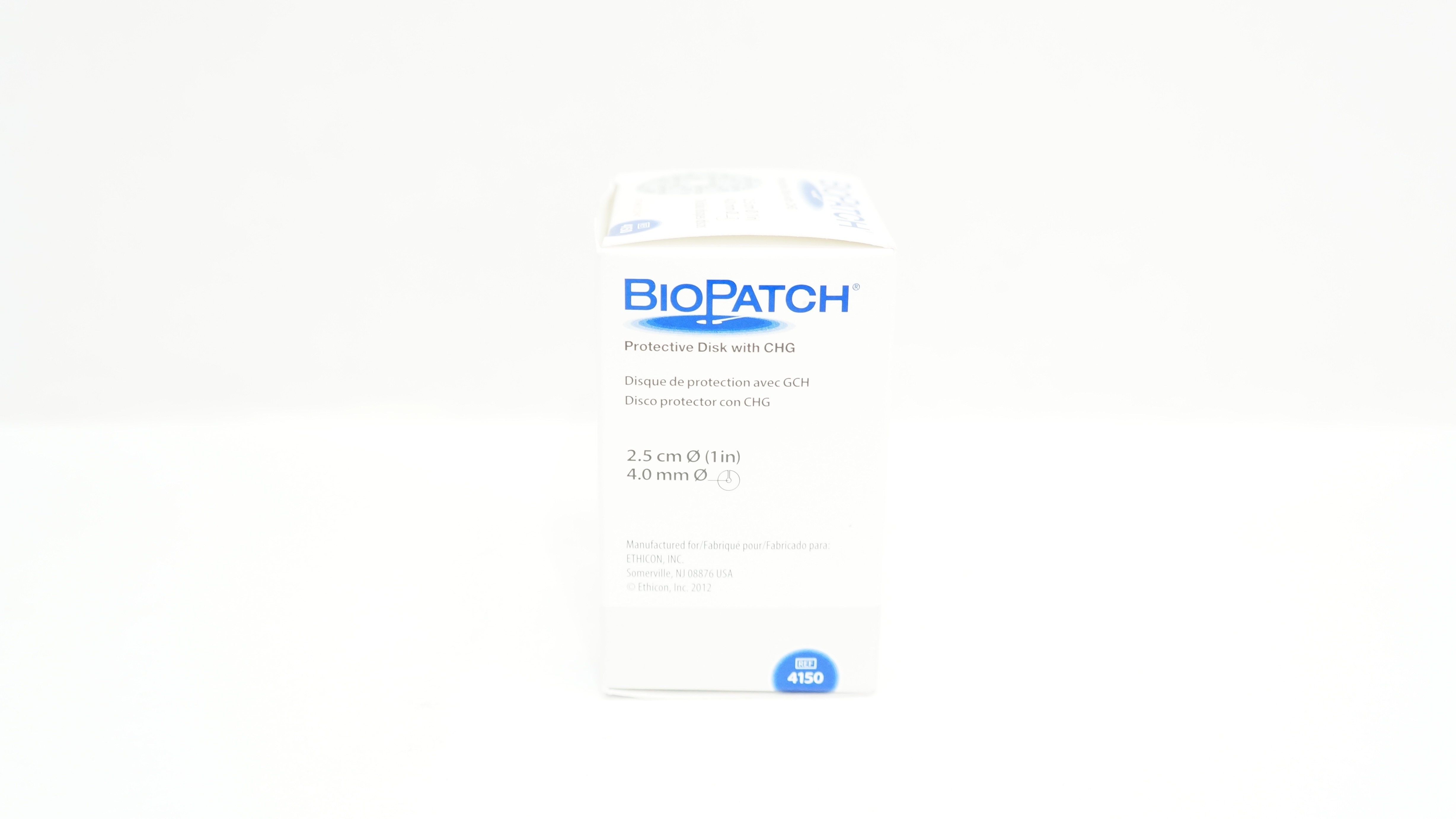 Ethicon 4150 BioPatch Protective Disk with CHG 1 inch x 4.0mm - Box of 10