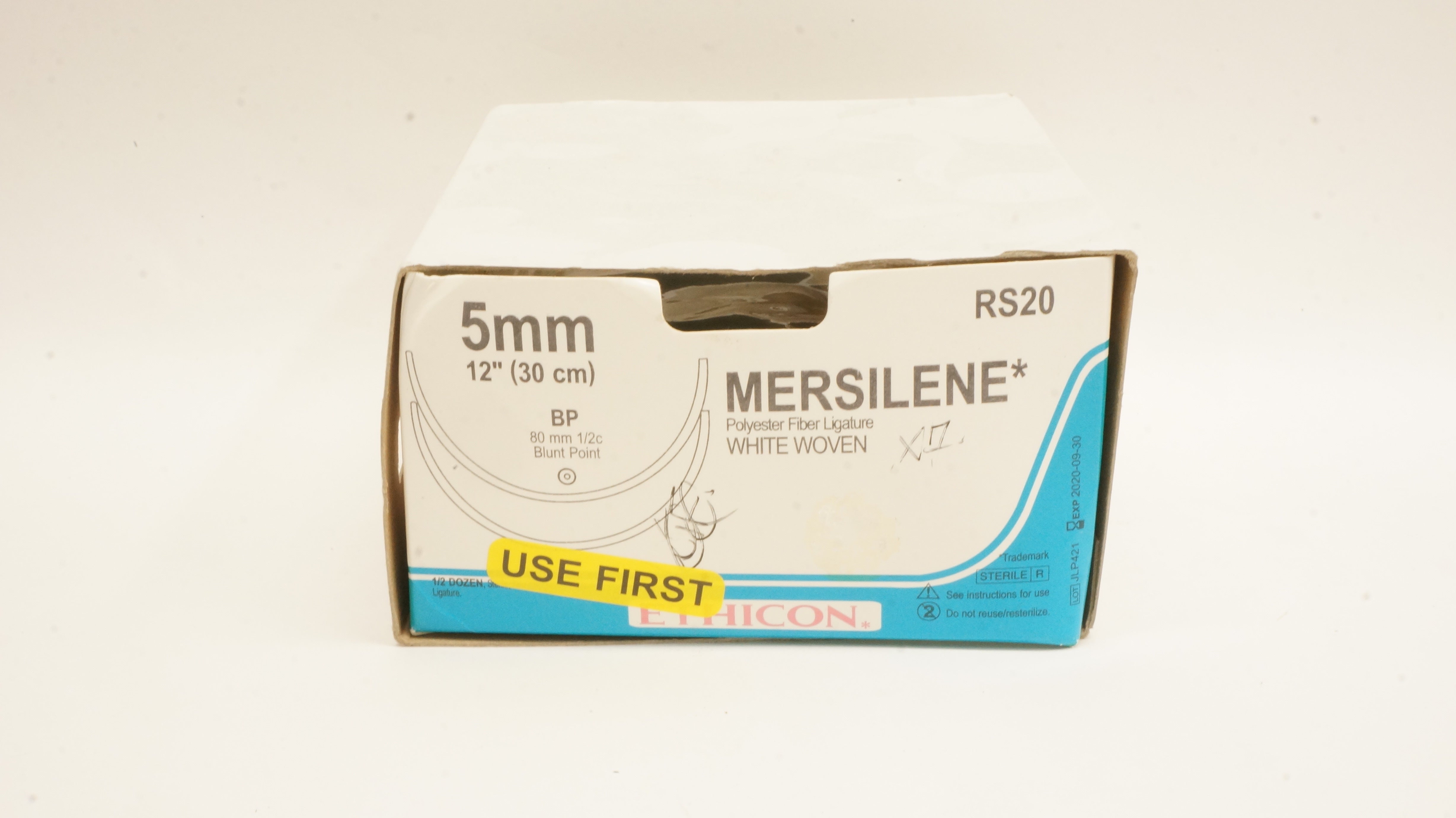 Ethicon RS20 MERSILENE BP 80mm 1/2c Blunt Point, 12inch (x) - Box of 6