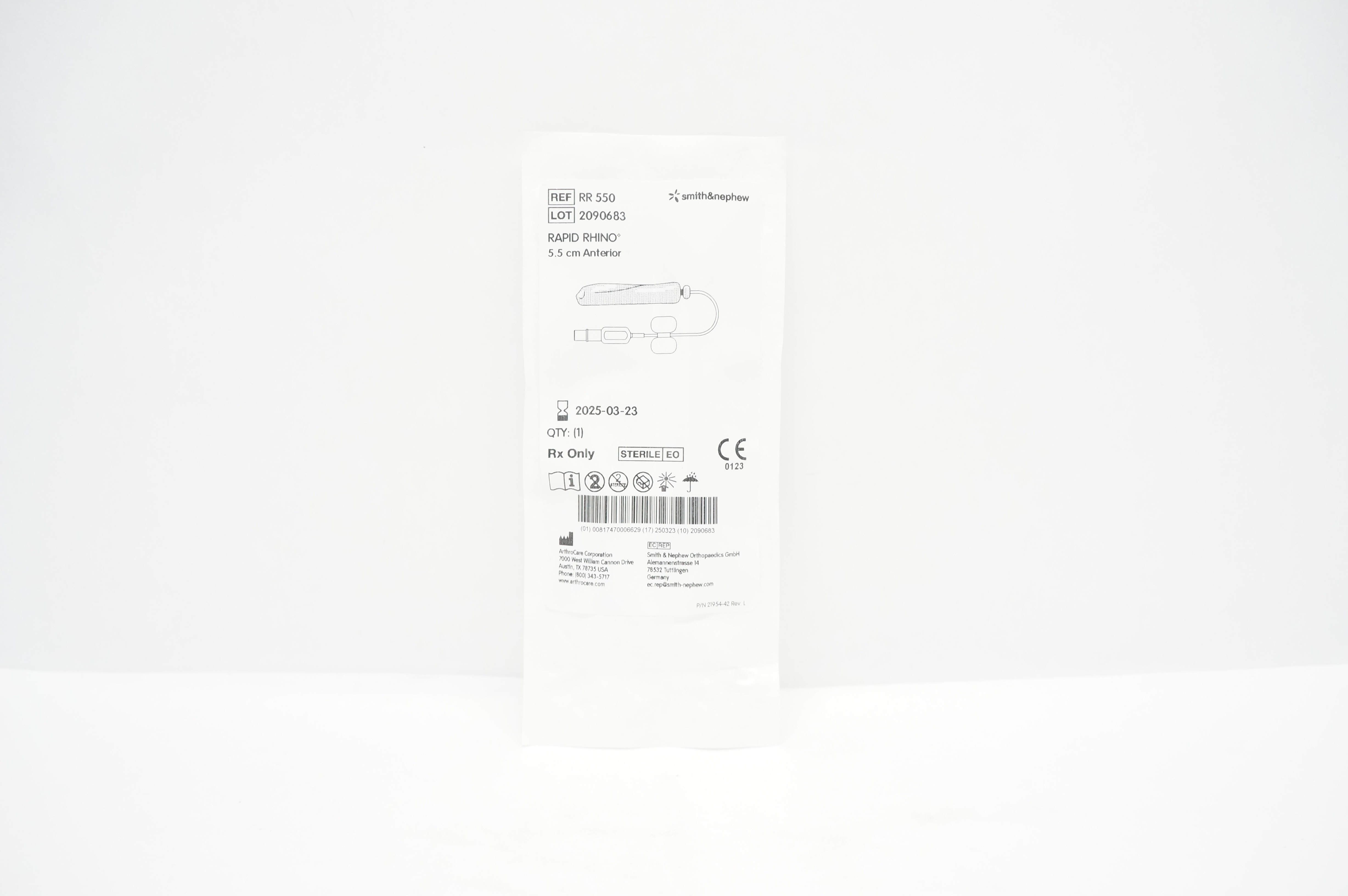 Smith&Nephew RR550 Smith&Nephew Rapid Rhino 5.5cm Anterior