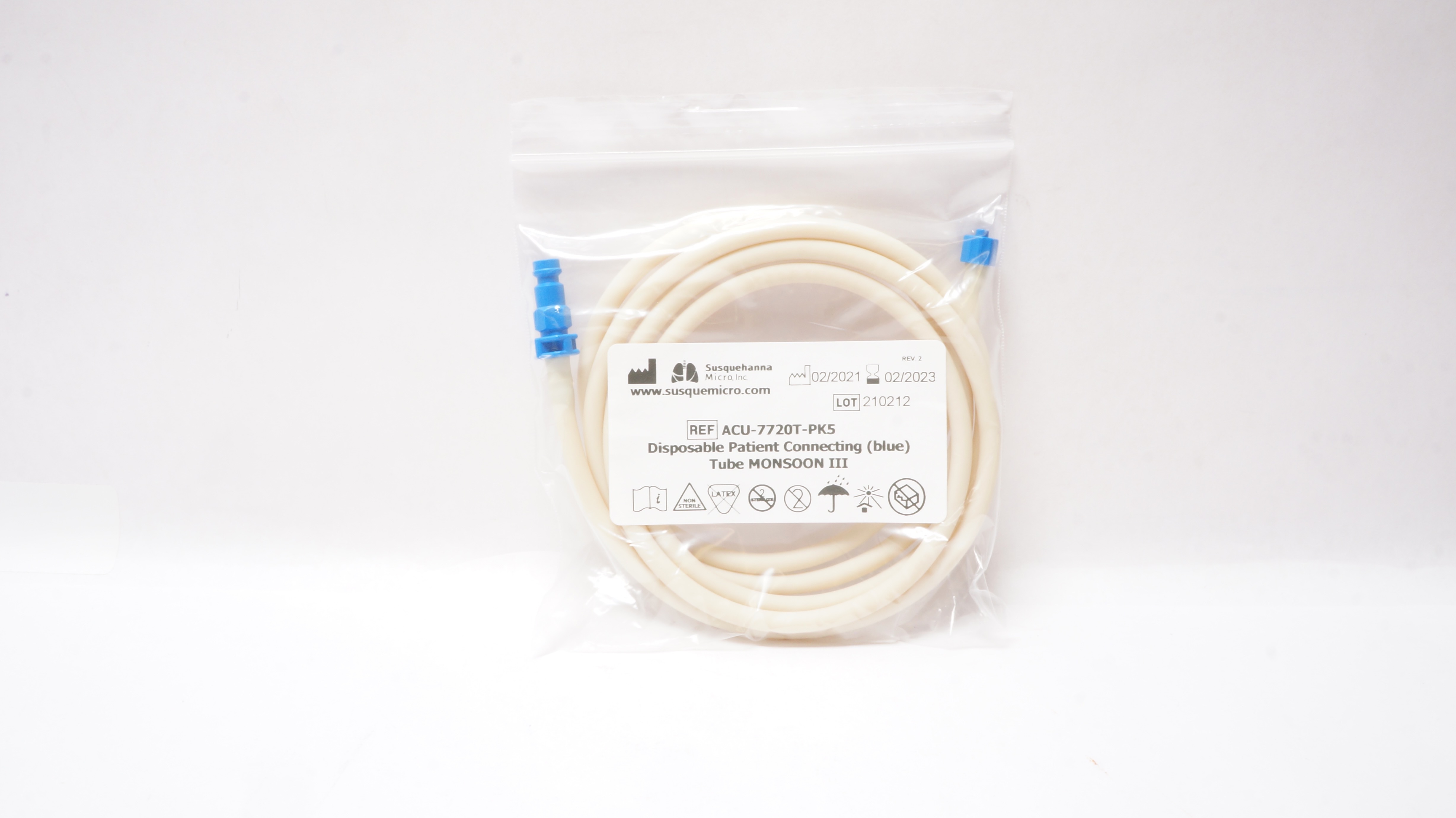 Susquehanna Micro ACU-7720T-PK5 Disposable Patient Connecting Tube MonsoonIII(x)