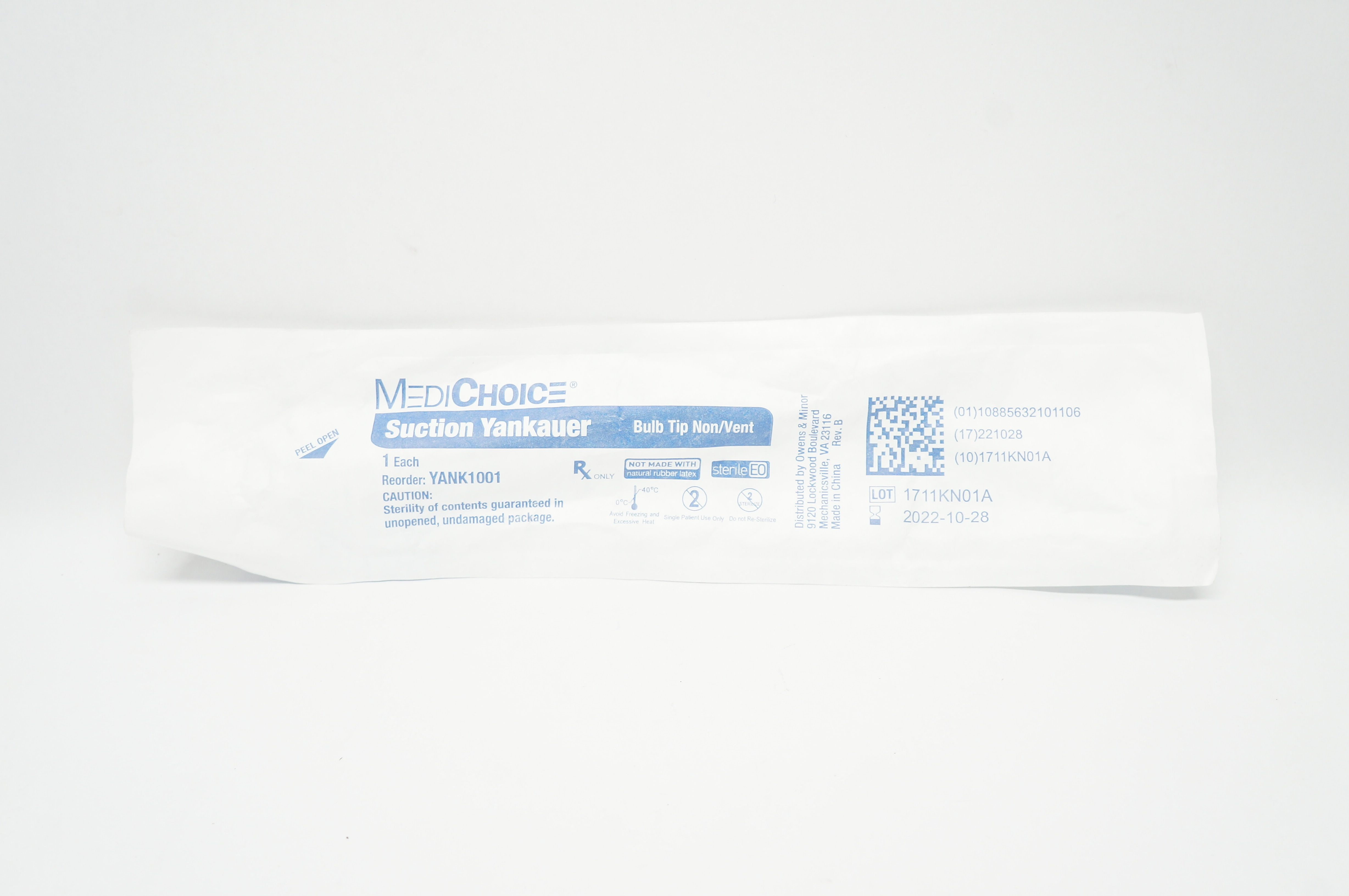 MediChoice YANK1001 Suction Yankauer Bulb Tip Non-Vent