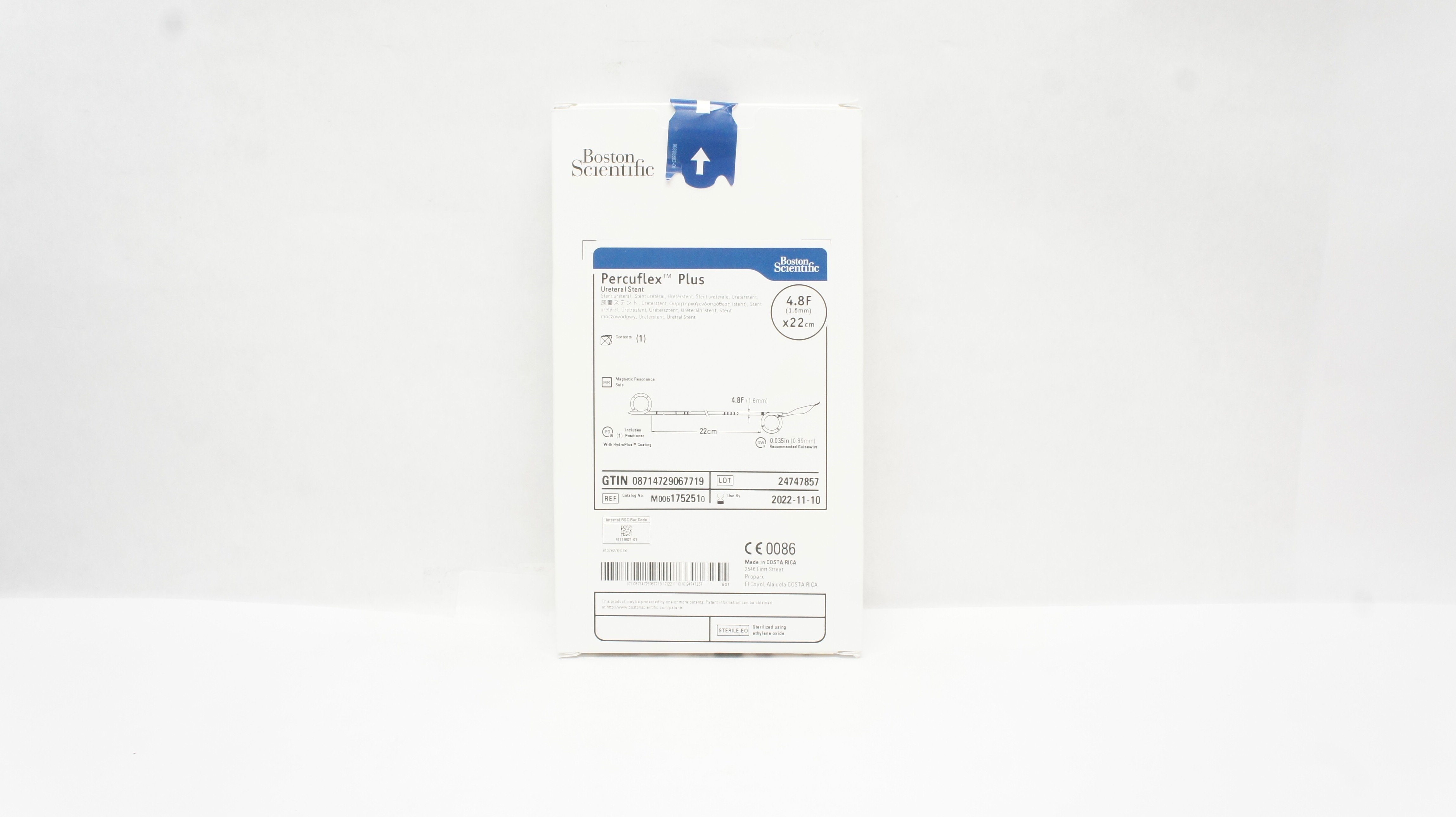 Boston Scientific 175251 Percuflex Plus Ureteral Stnt 4.8F x 22cm (x)