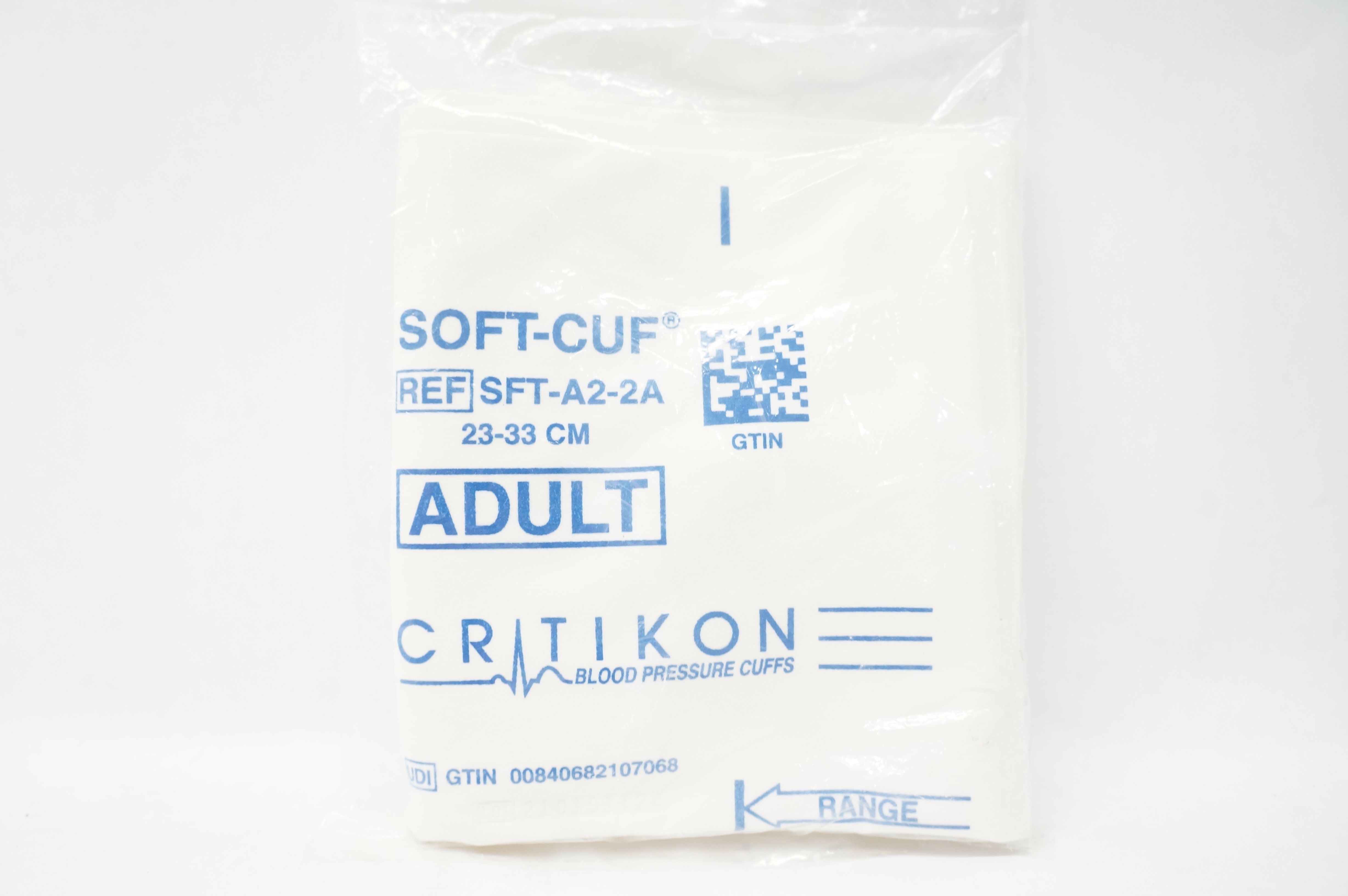GE Medical SFT-A2-2A Soft-Cuf Critikon Blood Pressure Cuffs Adult 23-33 cm