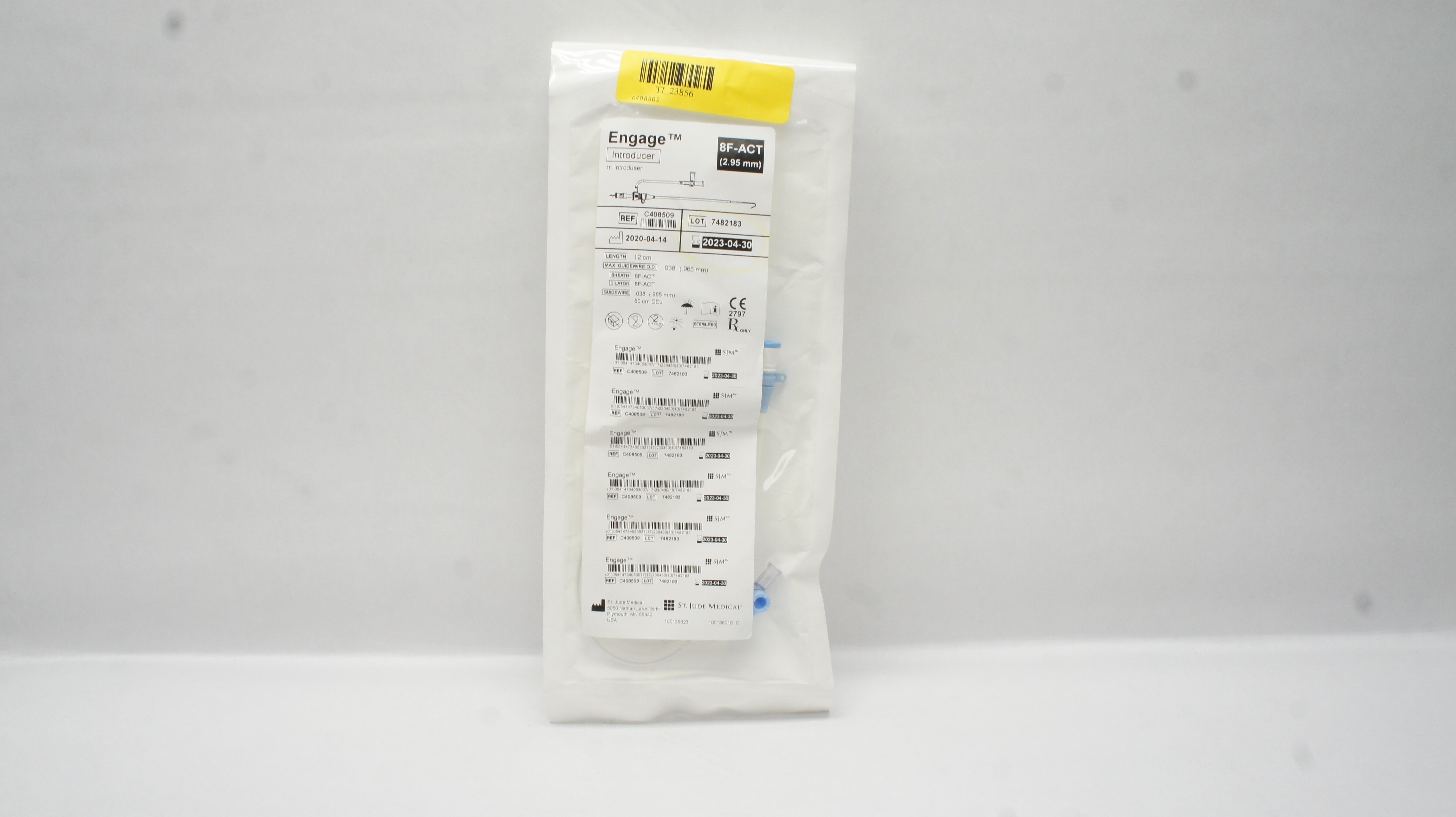 St.Jude Medical C408509 Engage Introducer 8F-ACT 12cm x .038inch (x)
