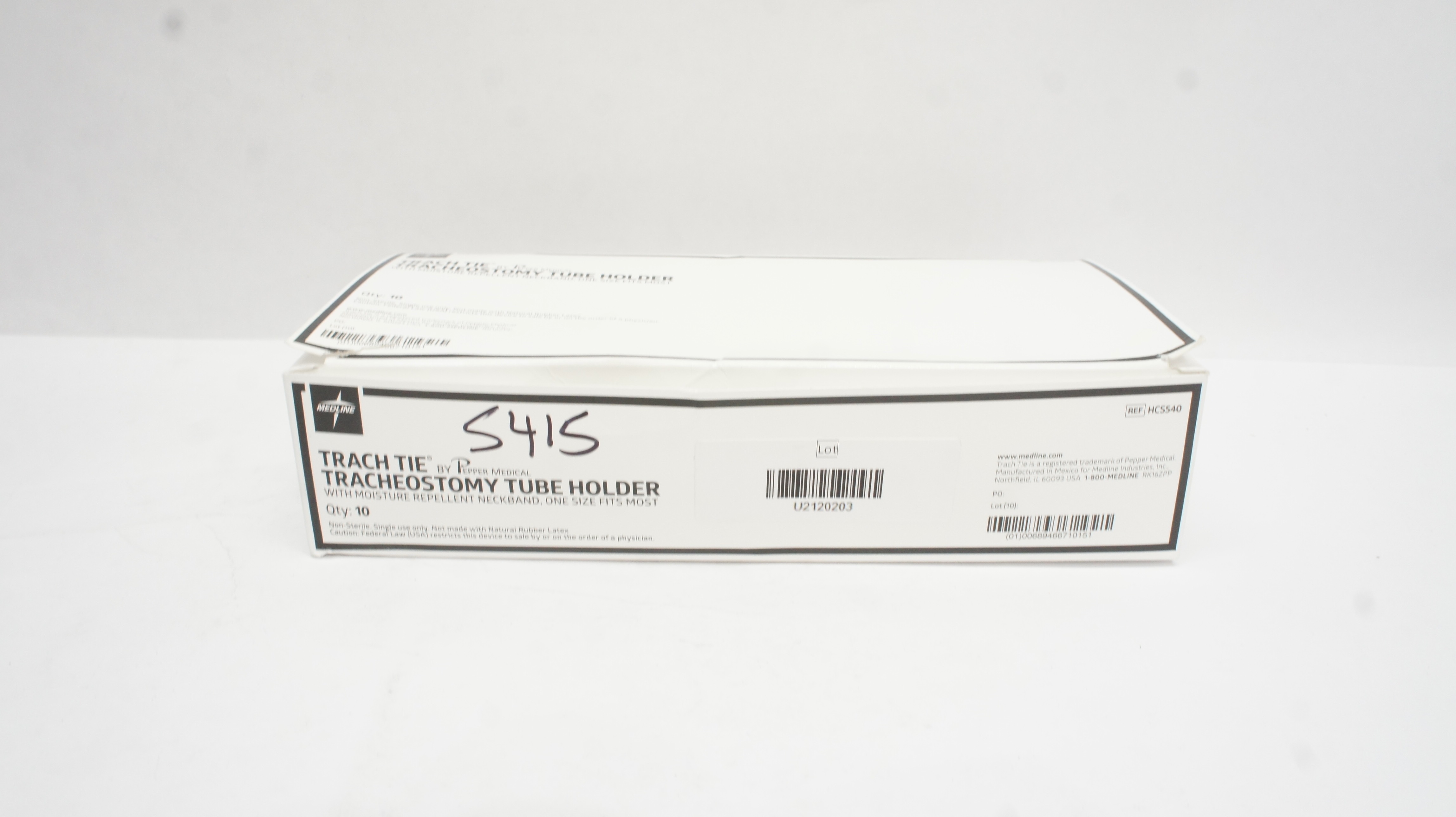 Medline HCS540 Trach Tie Tracheostomy Tube Holder - Box of 10