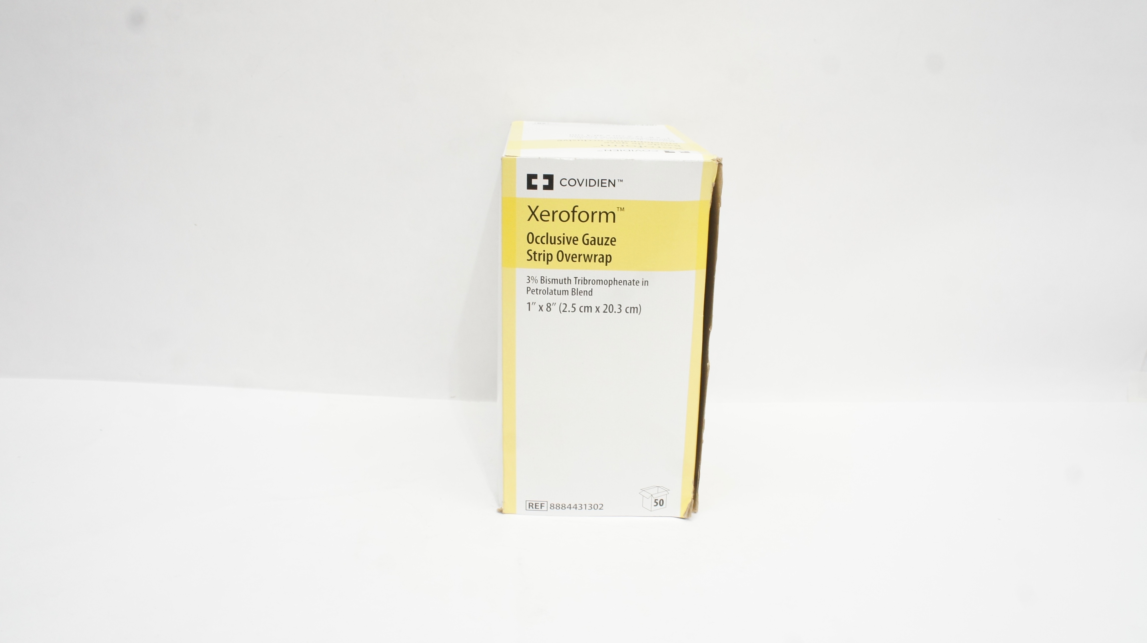 Covidien 8884431302 Xeroform Occlusive Gauze Strip 1inch x 8inch (x) - Box of 50