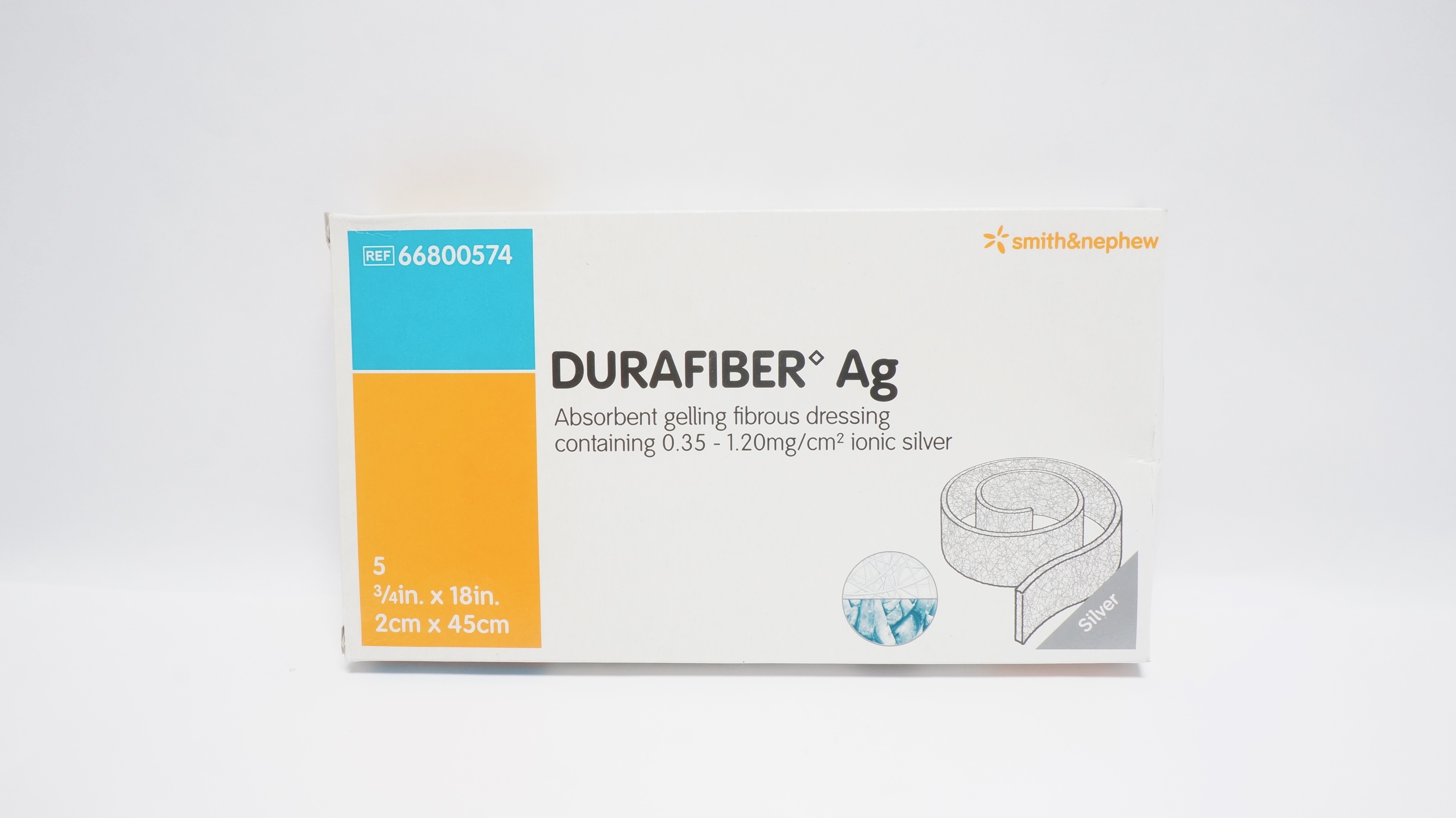 Smith & Nephew 66800574 Durafiber Ag 2/4In x 18In - Box of 5 (x)