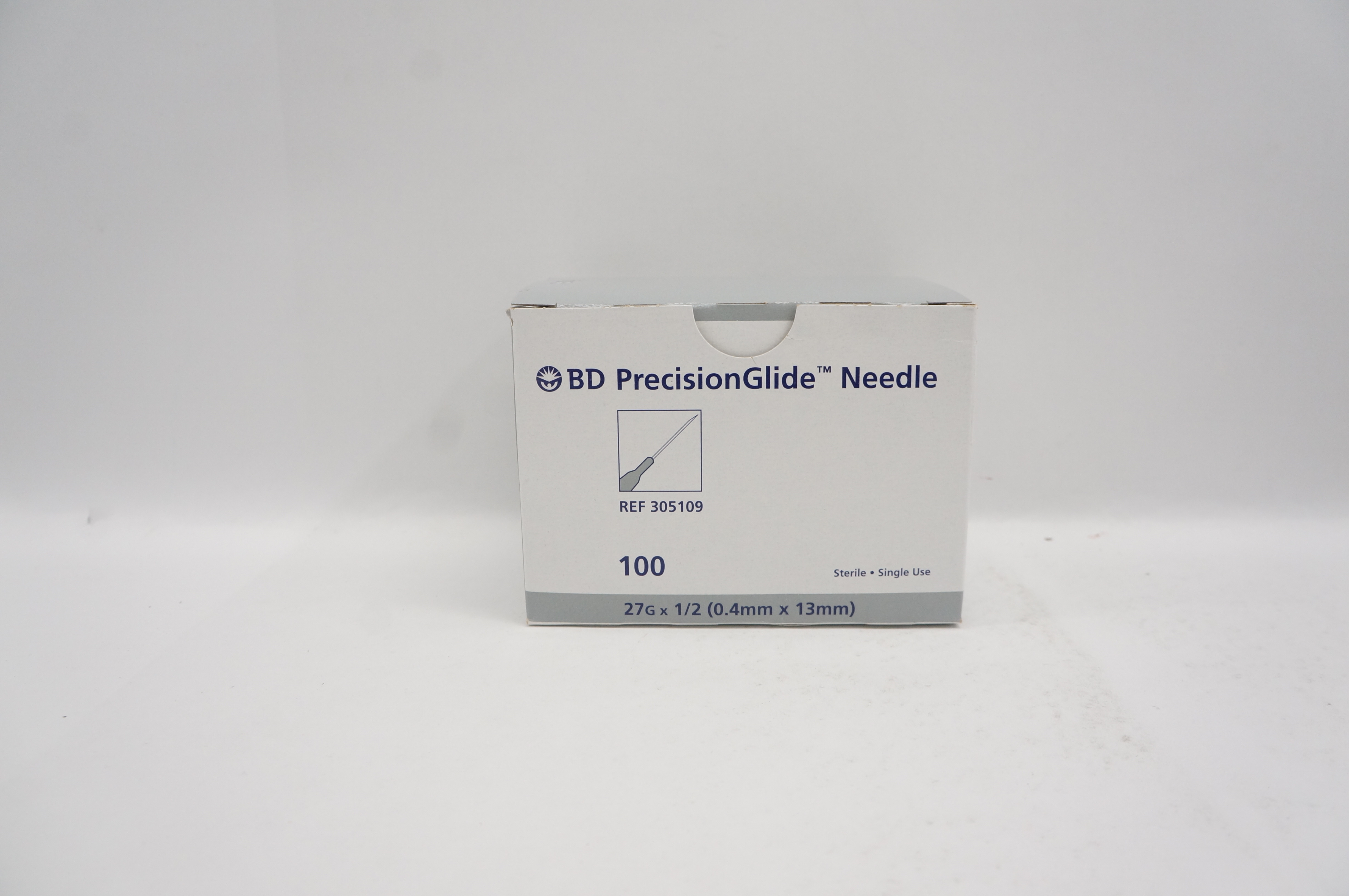 BD 305109 PrecisionGlide Ndle 27G x 1/2 - Box of 100