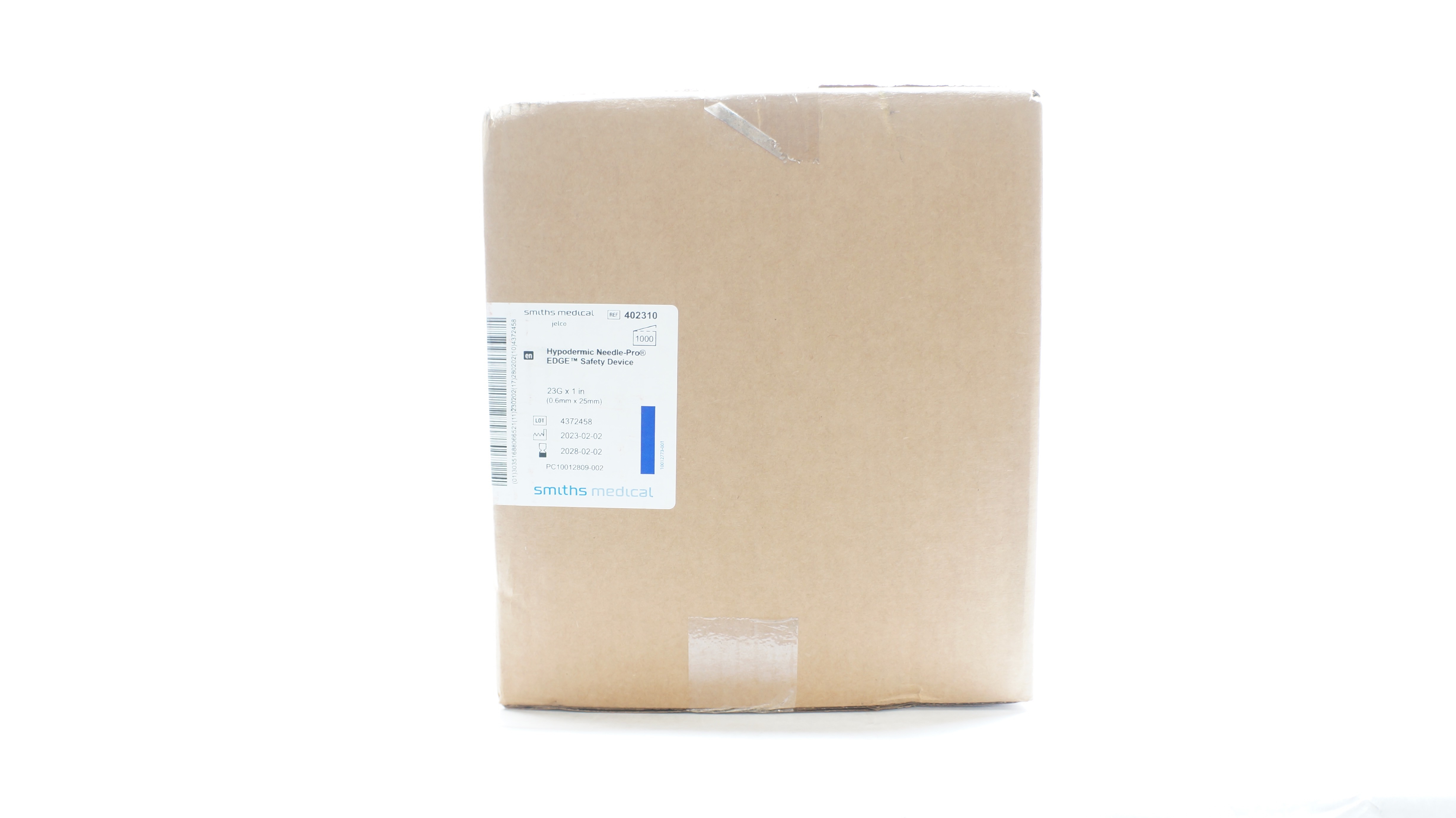 Smiths Medical 402310 Jelco Hypodermic Safety Device 23G x 1inch - Case of 1000